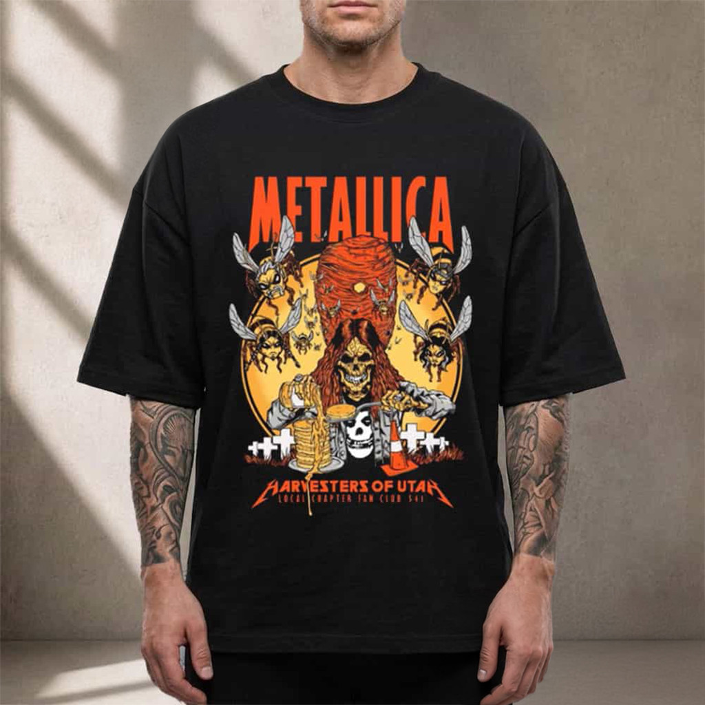 Metallica Harvesters of Utah Local Chapter Fan Club 541 T-Shirt Metallica Merch Dad Gifts - Kdjoy