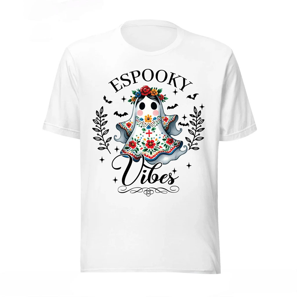 Mexican Ghost Shirt Espooky Vibes Halloween T-Shirt Halloween Gift For Her - Kdjoy Mexican Ghost Shirt Espooky Vibes Halloween T-Shirt Halloween Gift For Her - Kdjoy