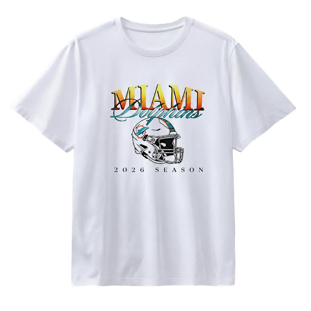 Miami Dolphins 2026 Season Football T-Shirt Game Day Shirt Miami Dolphins Merch Fan Gifts - Kdjoy