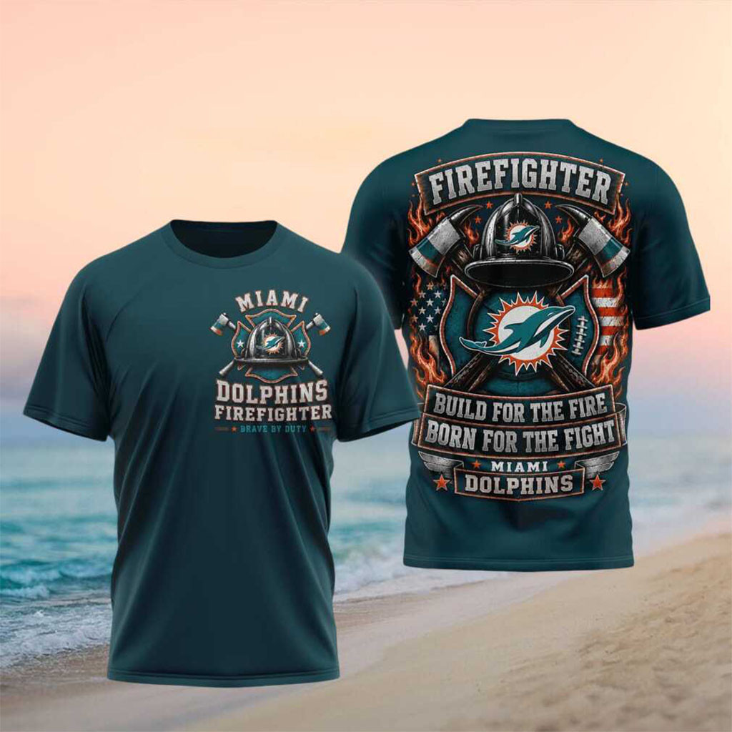 Miami Dolphins Firefighter Axes And Flames Shirt Miami Dolphins Merch Gift For Football Fans - Kdjoy Miami Dolphins Firefighter Axes And Flames Shirt Miami Dolphins Merch Gift For Football Fans - Kdjoy
