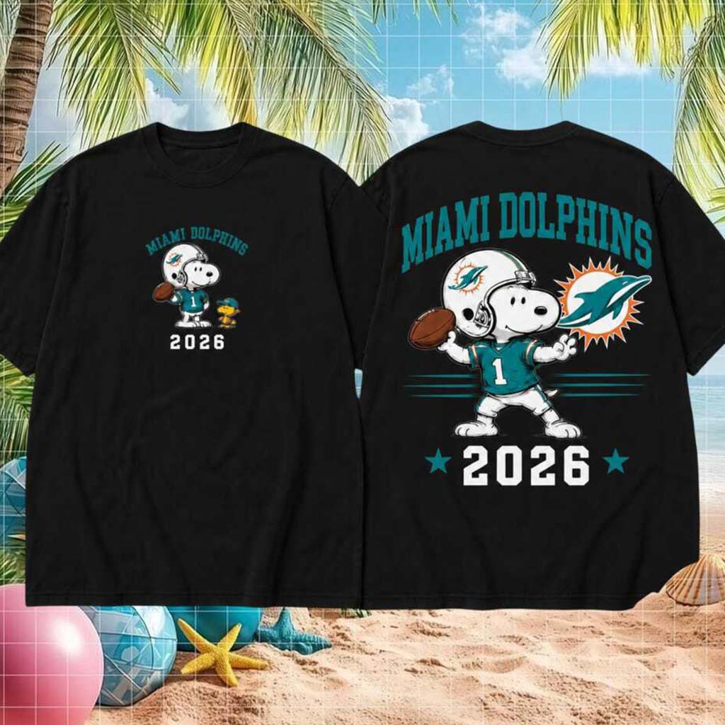 Miami Dolphins Football Snoopy 2026 Shirt Miami Dolphins Merch Best Gifts For Football Fans - Kdjoy Miami Dolphins Football Snoopy 2026 Shirt Miami Dolphins Merch Best Gifts For Football Fans - Kdjoy