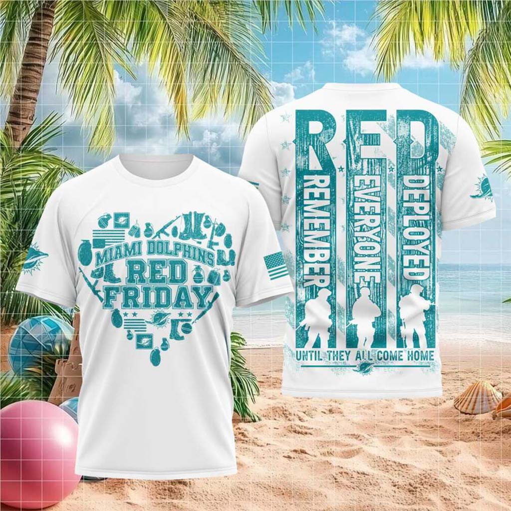 Miami Football Red Friday Military Appreciation Shirt Miami Football Merch Gift For Veteran - Kdjoy