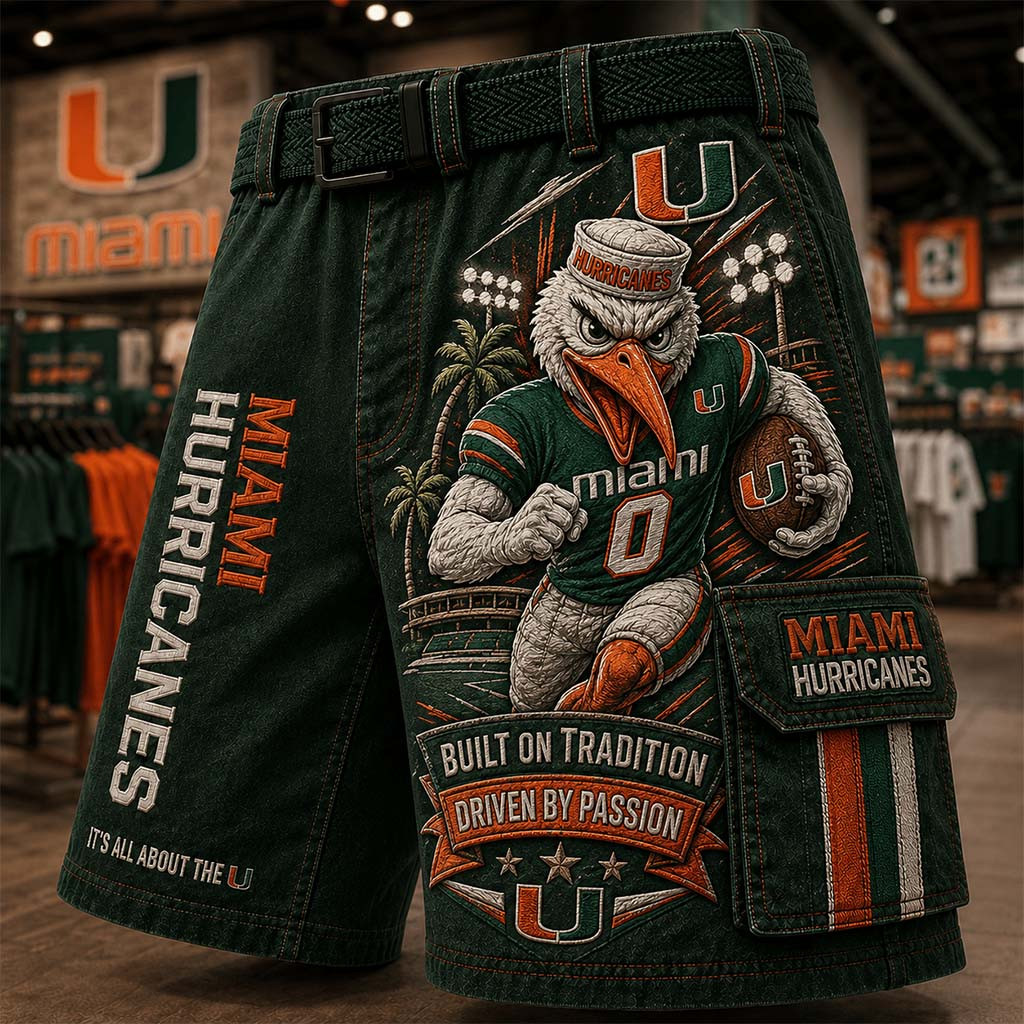 Miami Hurricanes Merch It's All About The U Shorts Best Gift For Football Fans
