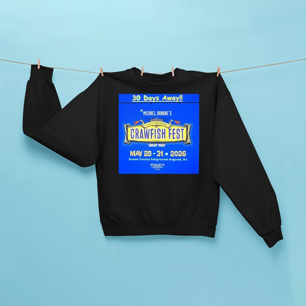 Michael Arnones Crawfish Fest 2026 Sweatshirt Black Gifts For Music Lovers - Kdjoy