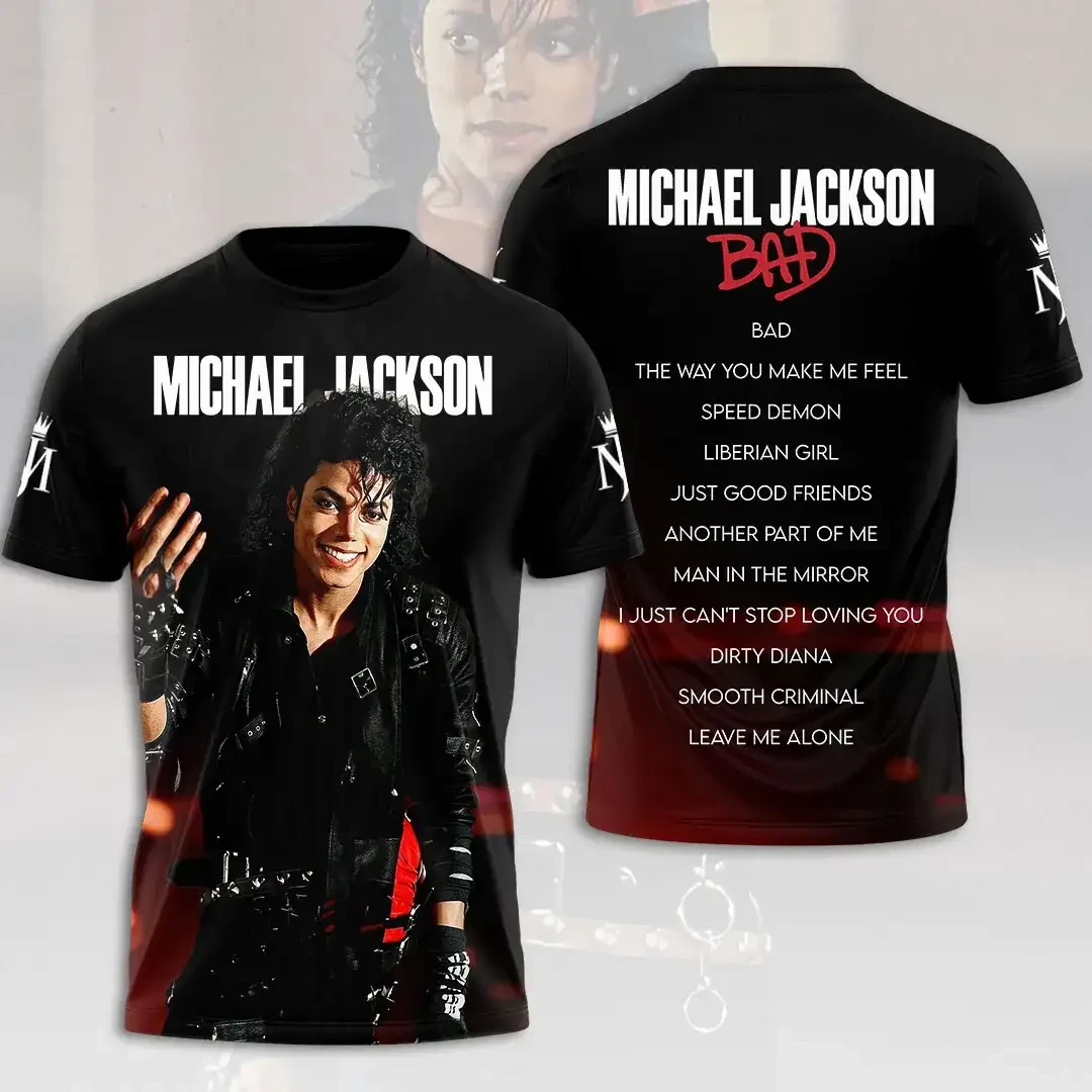 Michael Jackson Merch 2026 BAD T-Shirt Best Gifts For Music Lovers - Kdjoy
