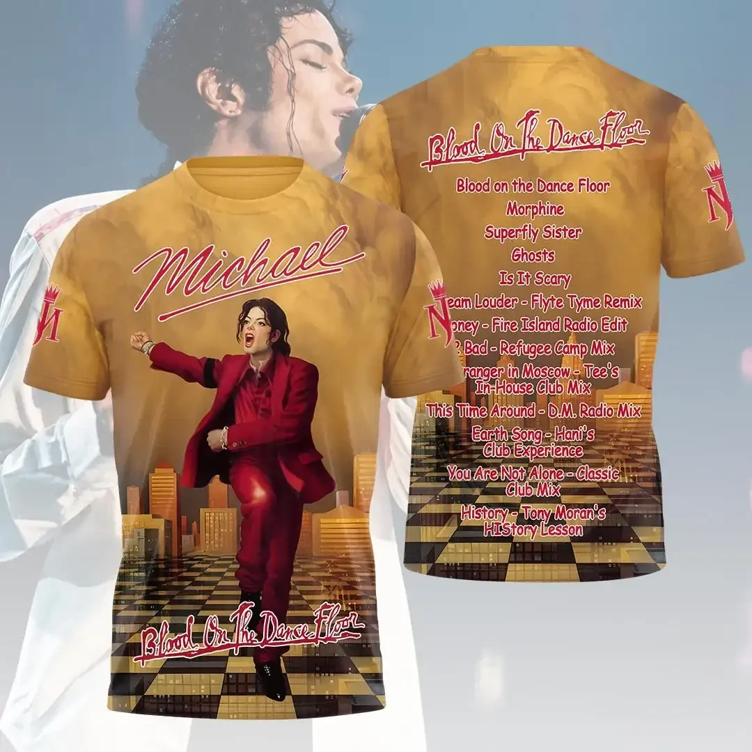 Michael Jackson Merch 2026 Blood On The Dance Floor T-Shirt Gifts For Music Fans - Kdjoy