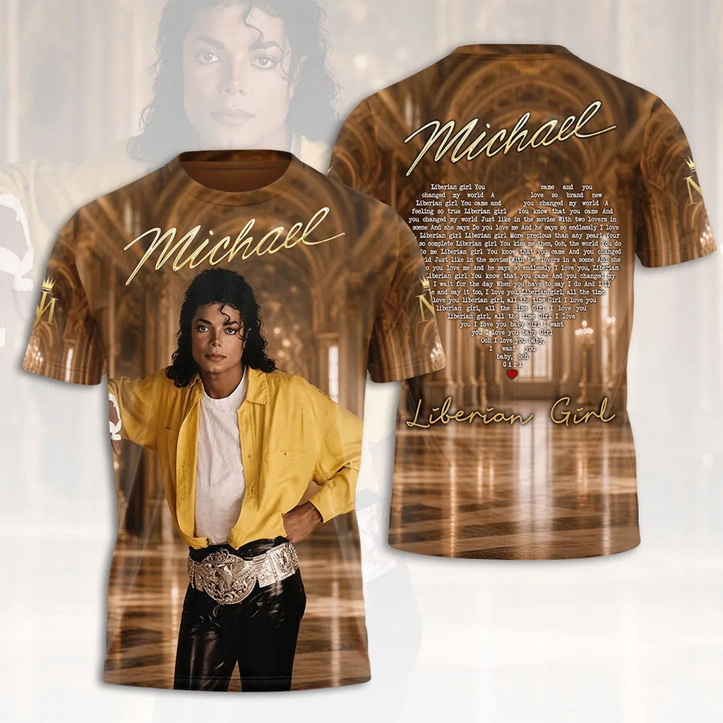 Michael Jackson Merch Liberian Girl Michael Jackson T-Shirt Presents For Music Lovers - Kdjoy Michael Jackson Merch Liberian Girl Michael Jackson T-Shirt Presents For Music Lovers - Kdjoy