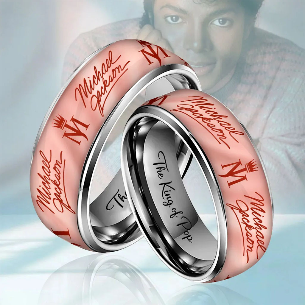 Michael Jackson Merch The King Of Pop Michael Jackson Ring Cool Gifts For Music Lovers - Kdjoy Michael Jackson Merch The King Of Pop Michael Jackson Ring Cool Gifts For Music Lovers - Kdjoy