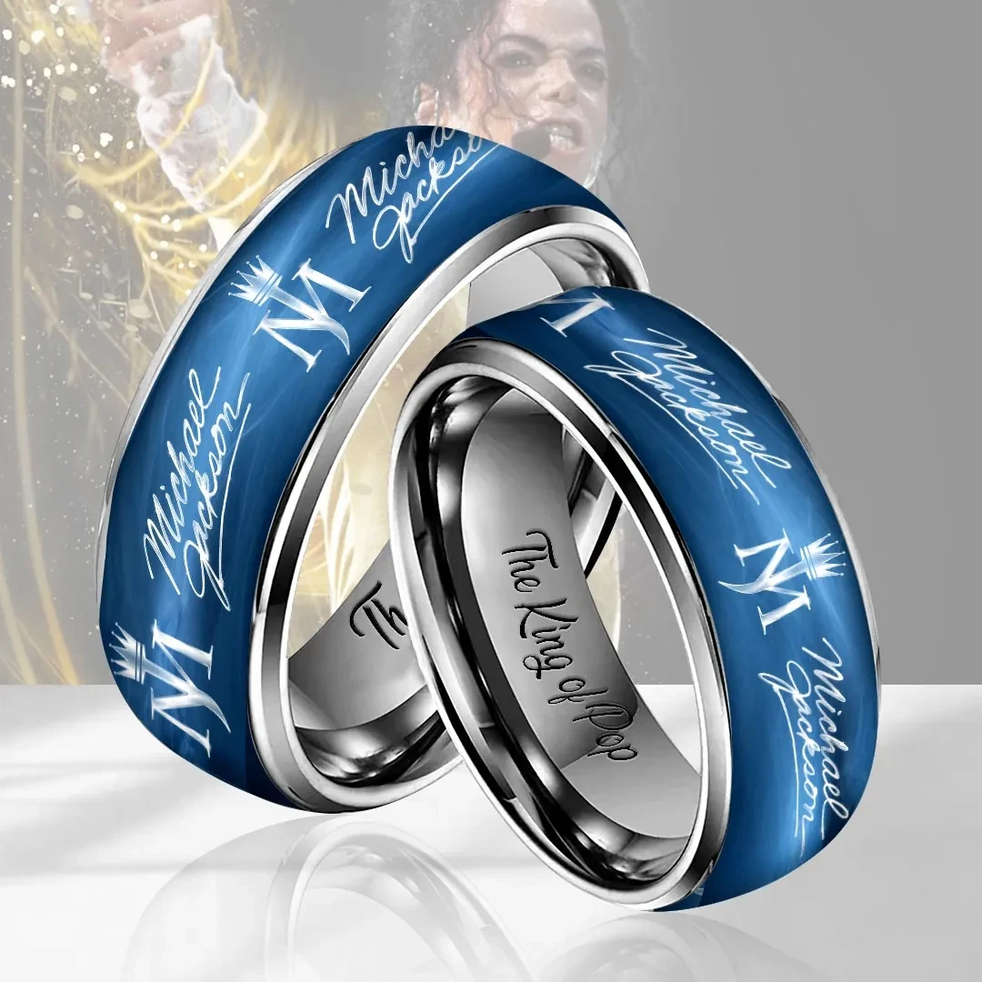 Michael Jackson The King Of Pop Ring Michael Jackson Merch 2026 Great Father's Day Presents - Kdjoy