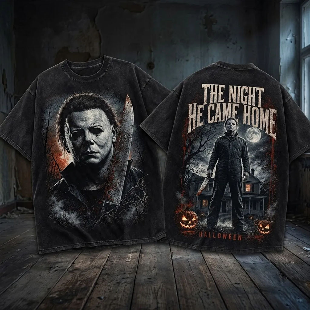 Michael Myers Halloween Horror Movie T-Shirt 2026 The Night He Came Home Shirt Fan Merch - Kdjoy Michael Myers Halloween Horror Movie T-Shirt 2026 The Night He Came Home Shirt Fan Merch - Kdjoy