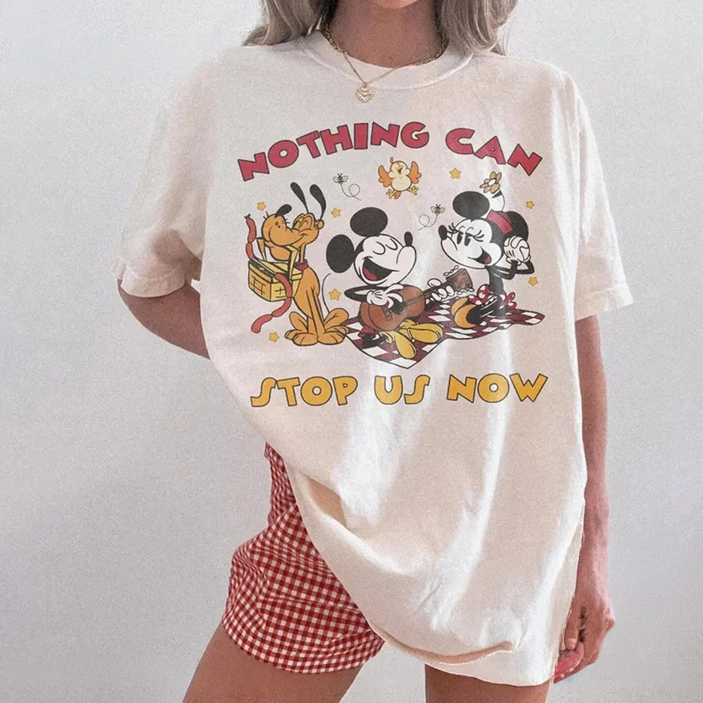 Mickey and Minnie's Runaway Railway Nothing Can Stop Us Now T-Shirt Gifts For Friends - Kdjoy