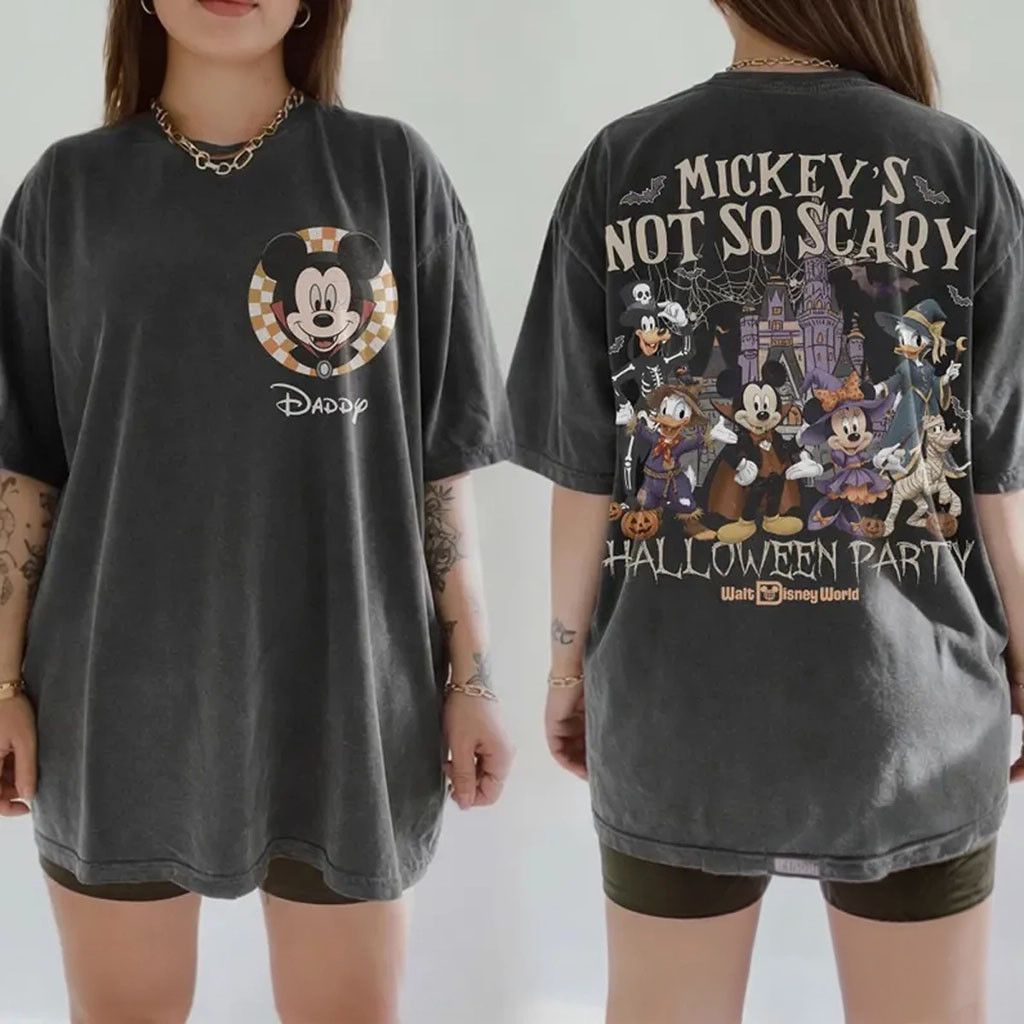 Mickey's Not So Scary T-Shirt Halloween Party Shirt Cartoon Lover Gear Gift For Halloween - Kdjoy