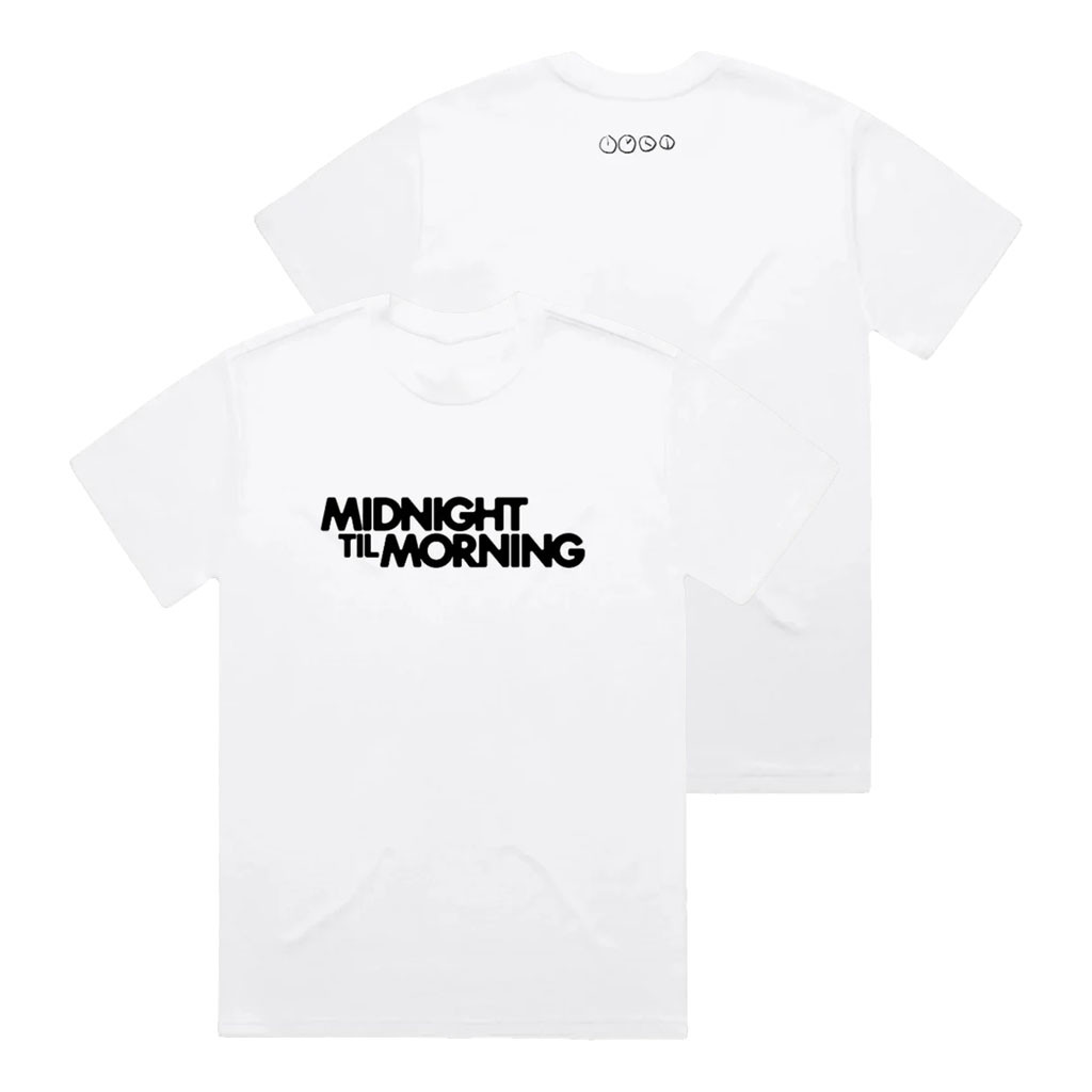 Midnight Til Morning Merch 2026 MTM Logo T-Shirt White Present For Music Lovers - Kdjoy Midnight Til Morning Merch 2026 MTM Logo T-Shirt White Present For Music Lovers - Kdjoy