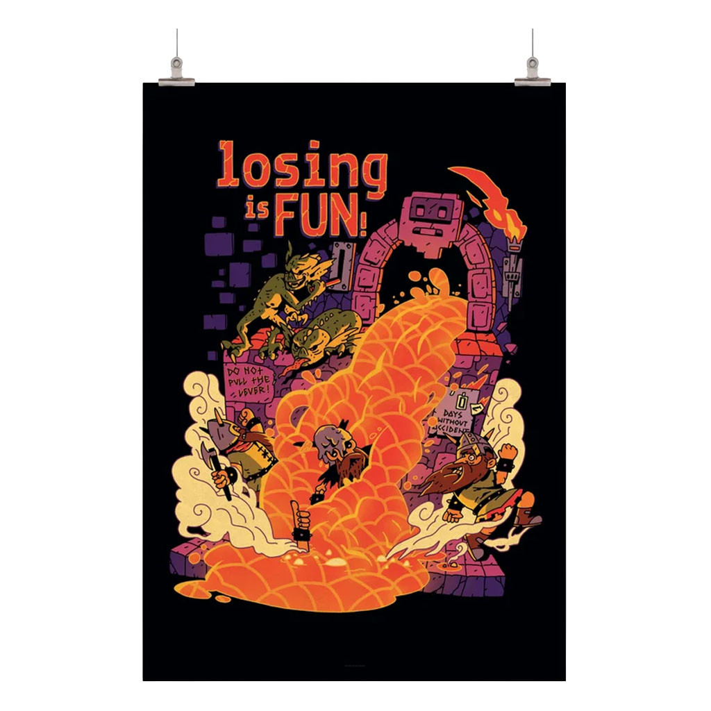 Mighty Merch 2026 Dwarf Fortress Losing Is Fun Poster Home Decor Gift For Brothers - Kdjoy