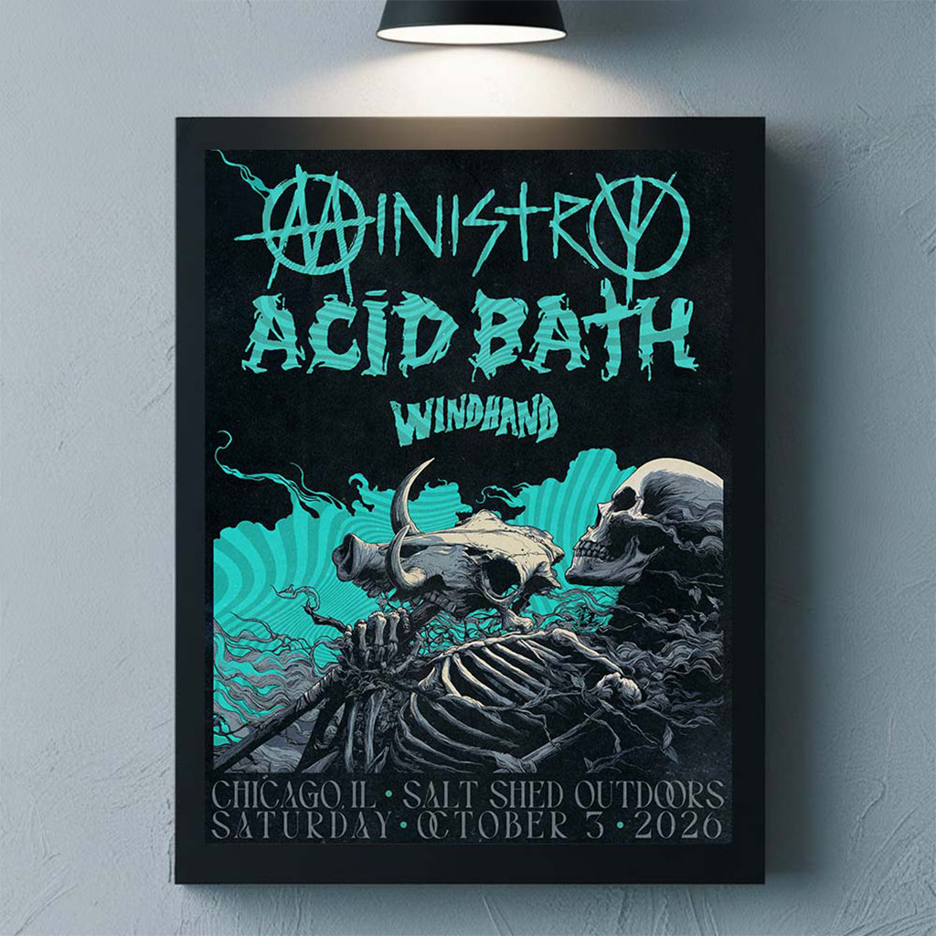 Ministry X Acid Bath Merch With Windhand Chicago IL 2026 Event Poster Wall Art Decor - Kdjoy