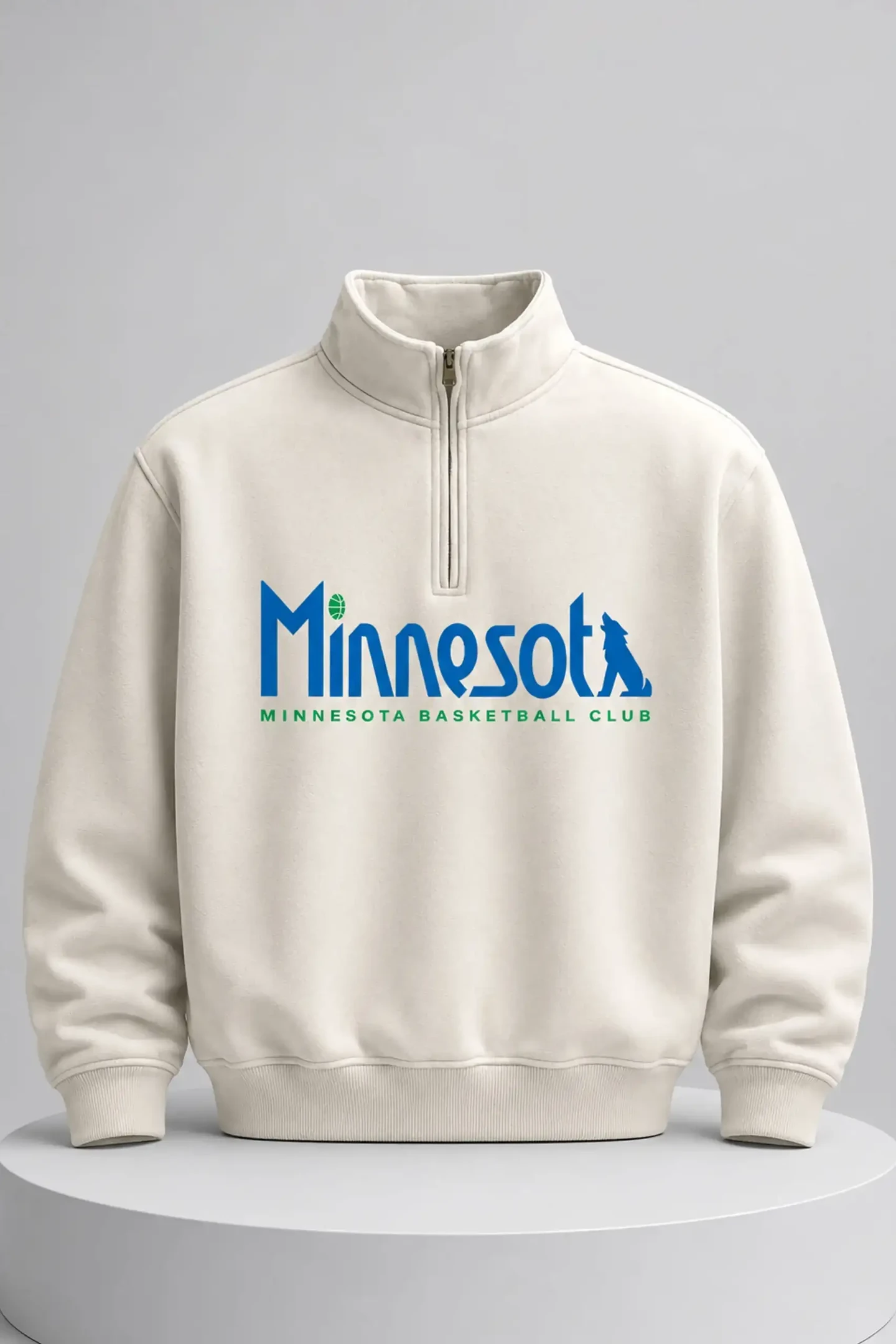 Minnesota Basketball Club Quarter Zip Sweatshirt Best Gifts For Basketball Lovers - Kdjoy