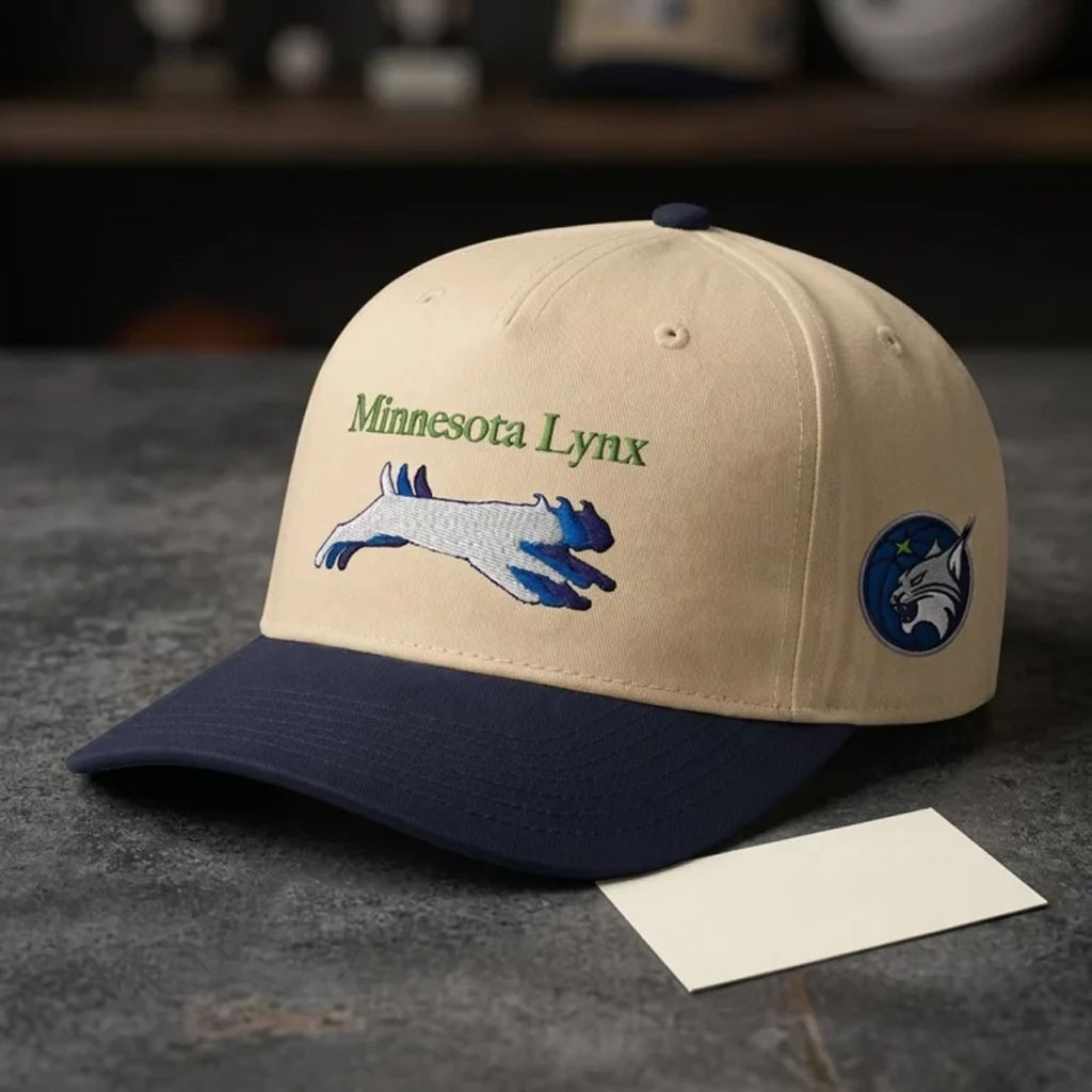 Minnesota Lynx Vintage Embroidered Hat MN Lynx Merch Best Gift For Basketball Lovers - Kdjoy