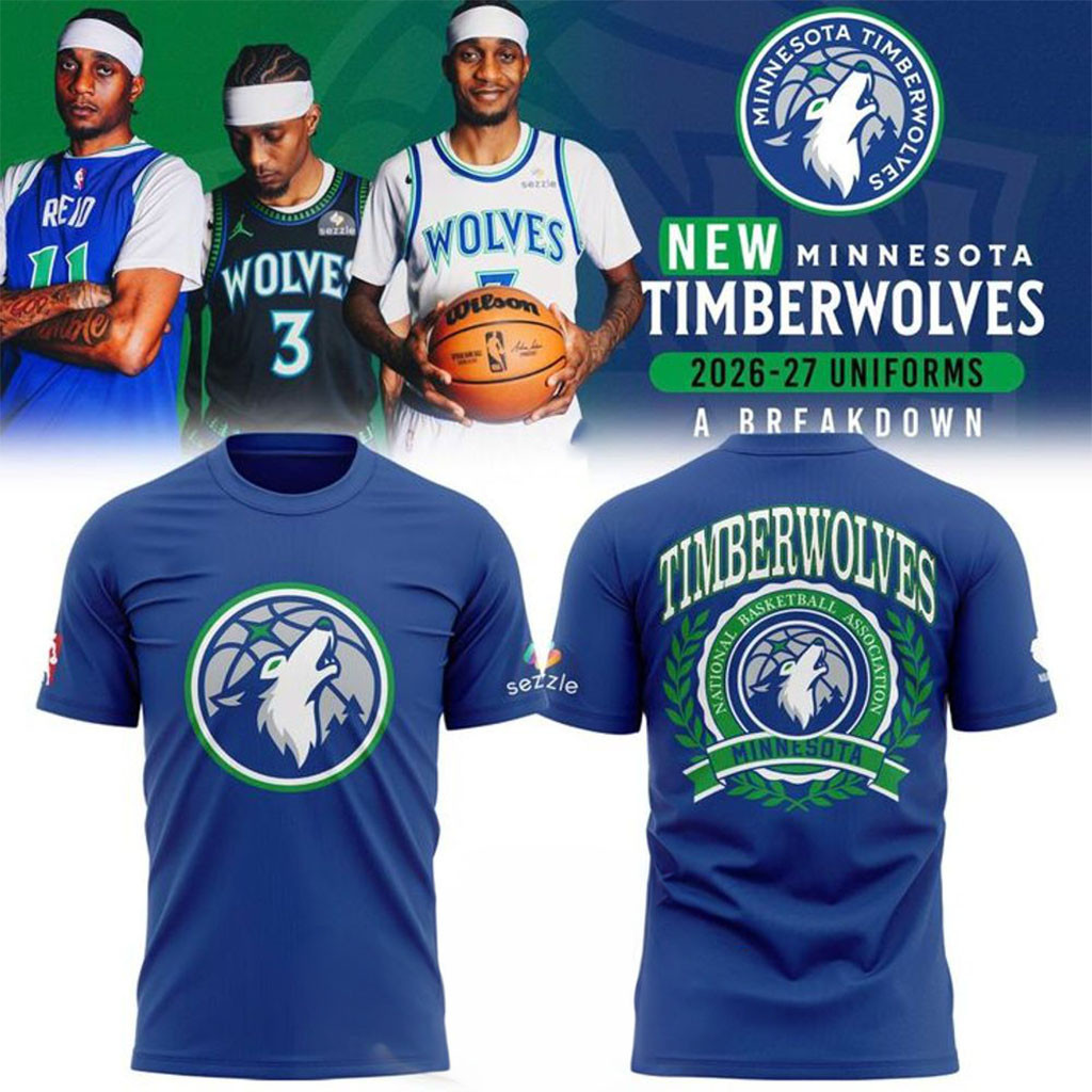 Minnesota Timberwolves 2026-2027 New Blue Shirt Timberwolves Merch Gift For Basketball Fan - Kdjoy Minnesota Timberwolves 2026-2027 New Blue Shirt Timberwolves Merch Gift For Basketball Fan - Kdjoy