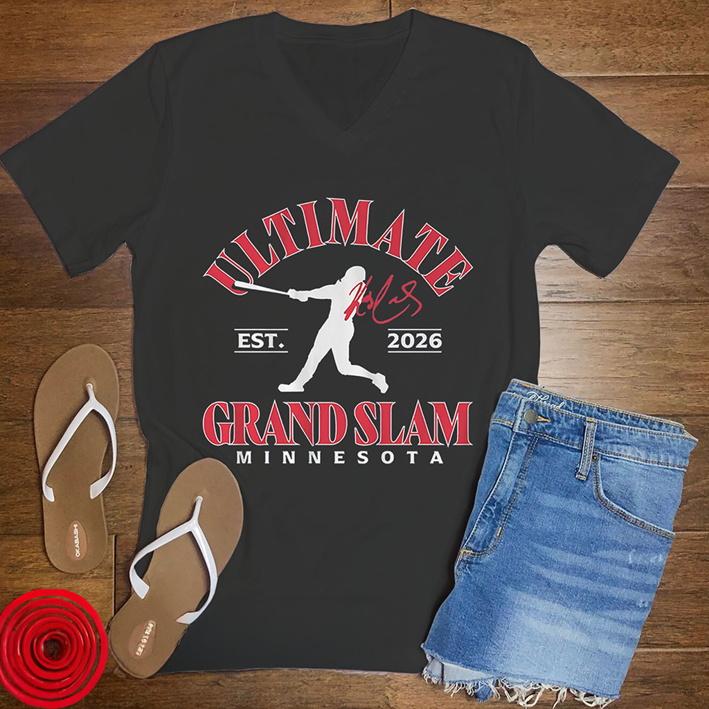 Minnesota Twins Ultimate Grand Slam V-Neck Shirt Kody Clemens Tee Twins Merch Gifts For Fans - Kdjoy Minnesota Twins Ultimate Grand Slam V-Neck Shirt Kody Clemens Tee Twins Merch Gifts For Fans - Kdjoy