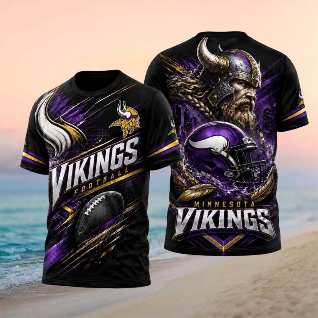 Minnesota Vikings Football Norseman Helmet Graphic Shirt MN Vikings Merch Gift For Him - Kdjoy