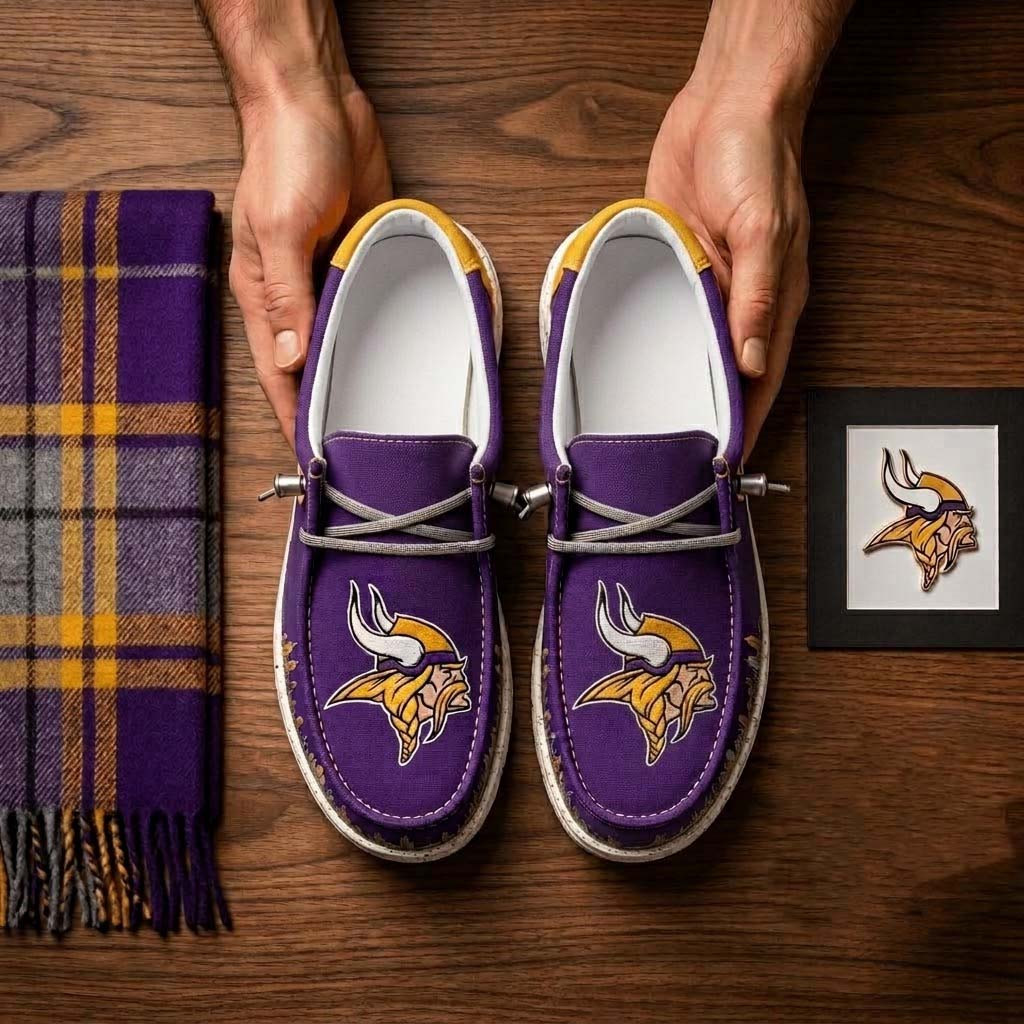 Minnesota Vikings Shoes Game Day Shoes Minnesota Vikings Merch Football Lover Gifts - Kdjoy Minnesota Vikings Shoes Game Day Shoes Minnesota Vikings Merch Football Lover Gifts - Kdjoy