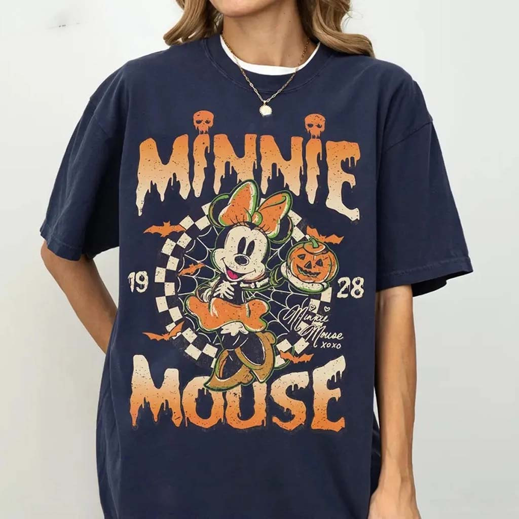 Minnie Mouse Skeleton T-Shirt 2026 Target Halloween Apparel Gifts Ideas For Besties - Kdjoy