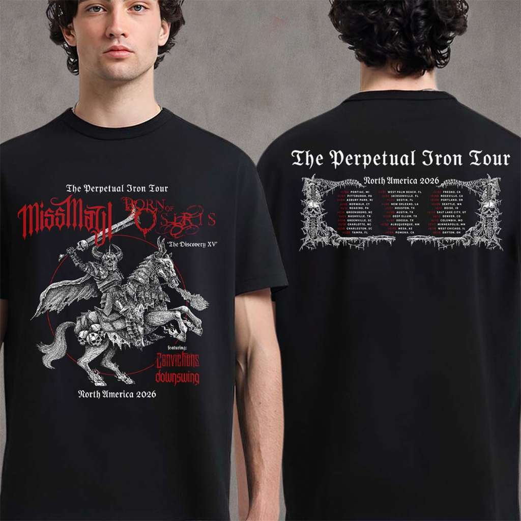 Miss May I Merch And Born Of Osiris The Perpetual Iron Tour 2026 T-Shirt Gifts For Brother - Kdjoy