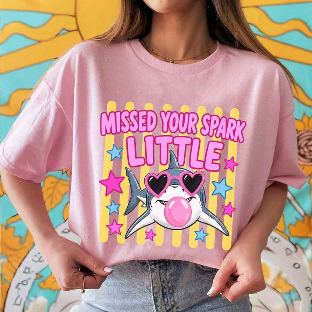 Missed Your Spark Little Shark T-Shirt Back To School Shirt Cute Gift For Teacher - Kdjoy