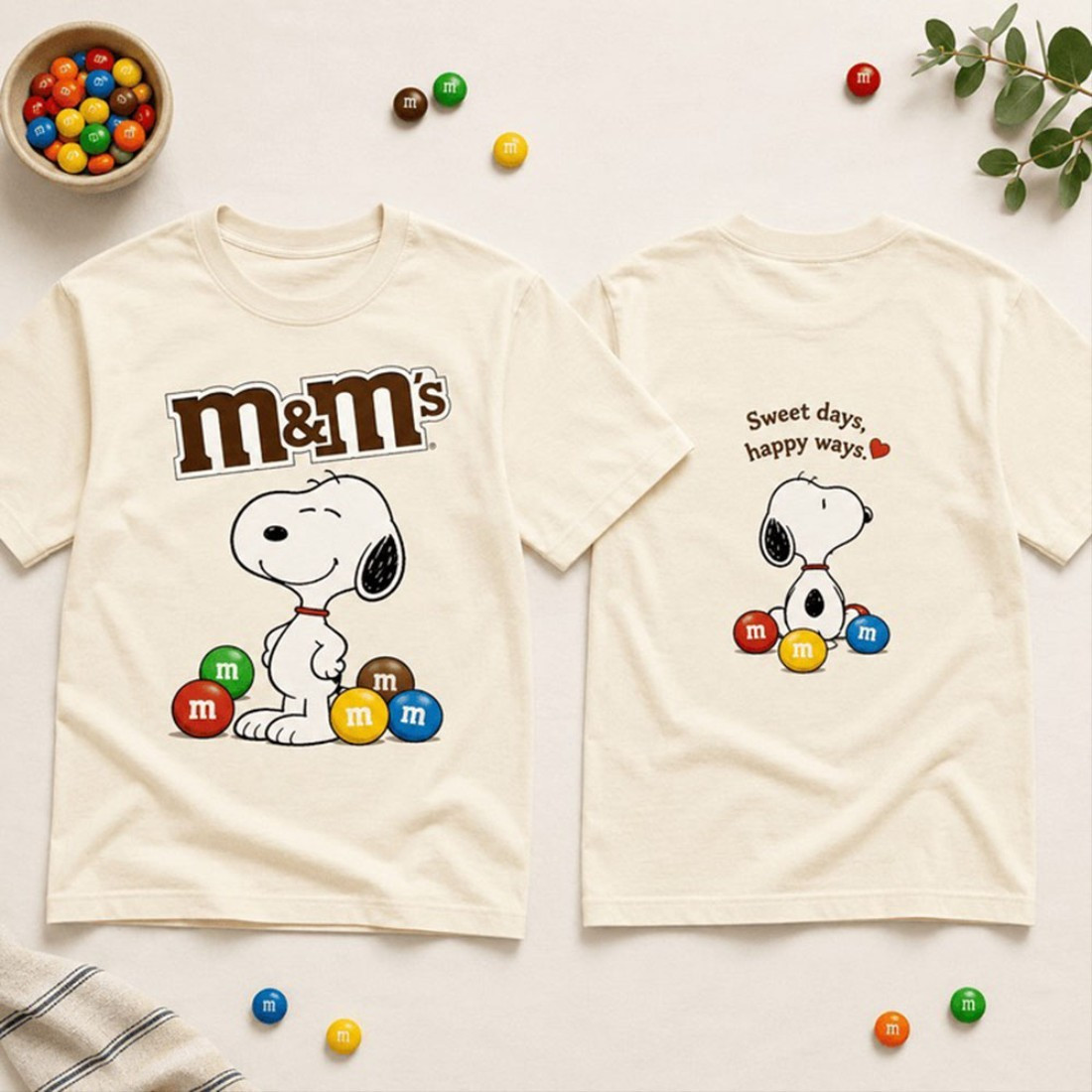 M&M's Snoopy Sweet Days Happy Ways T-Shirt Cute Snoopy Shirt Gifts For Friends - Kdjoy M&M's Snoopy Sweet Days Happy Ways T-Shirt Cute Snoopy Shirt Gifts For Friends - Kdjoy