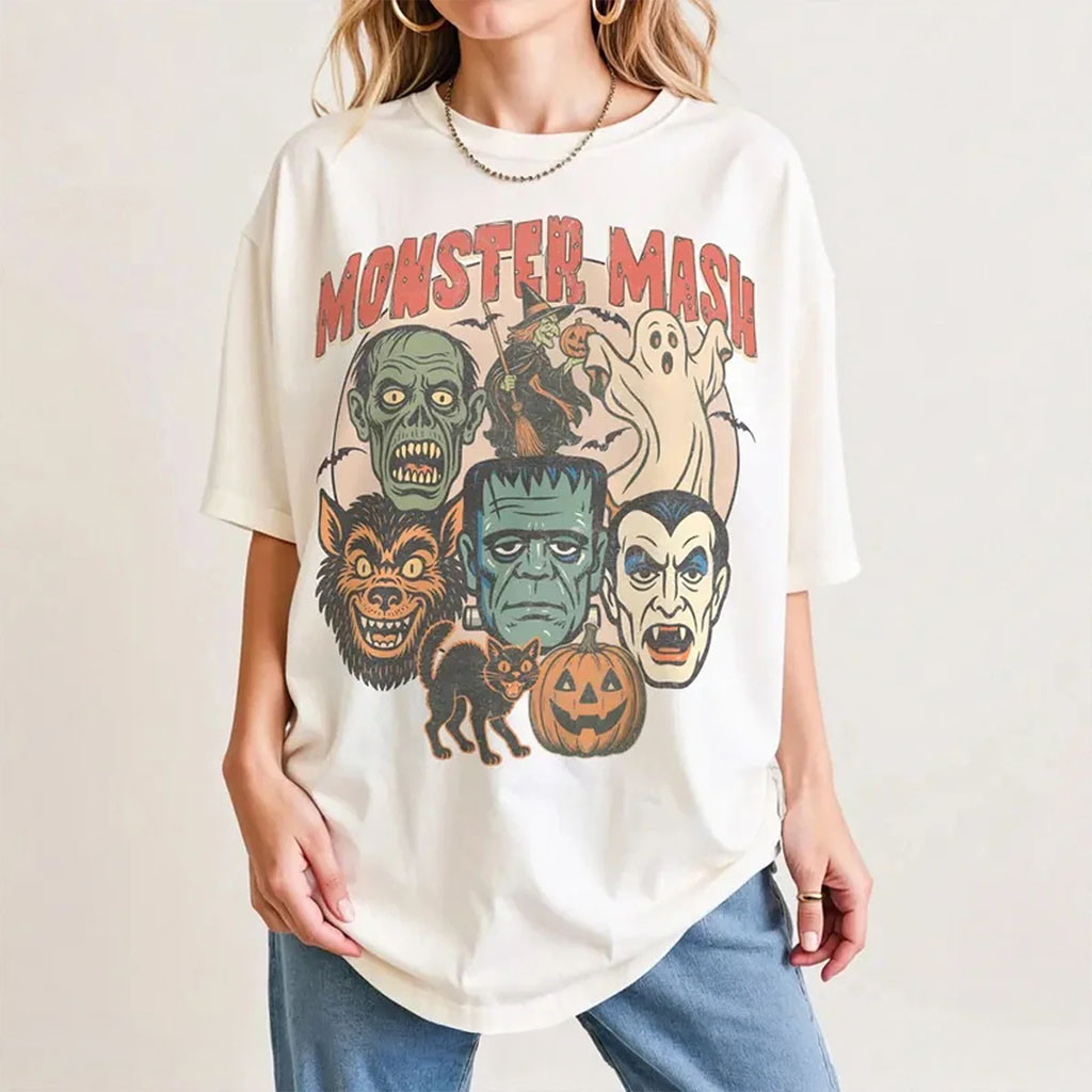Monster Mash Shirt Retro Halloween Spooky Season Tee Best Gift For Halloween - Kdjoy Monster Mash Shirt Retro Halloween Spooky Season Tee Best Gift For Halloween - Kdjoy
