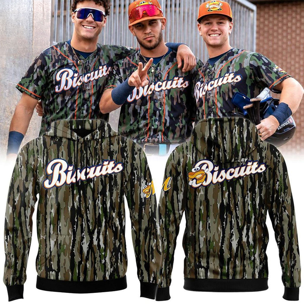Montgomery Biscuits 2026 Camo Hoodie Montgomery Biscuits Merch Gift For Baseball Fans - Kdjoy
