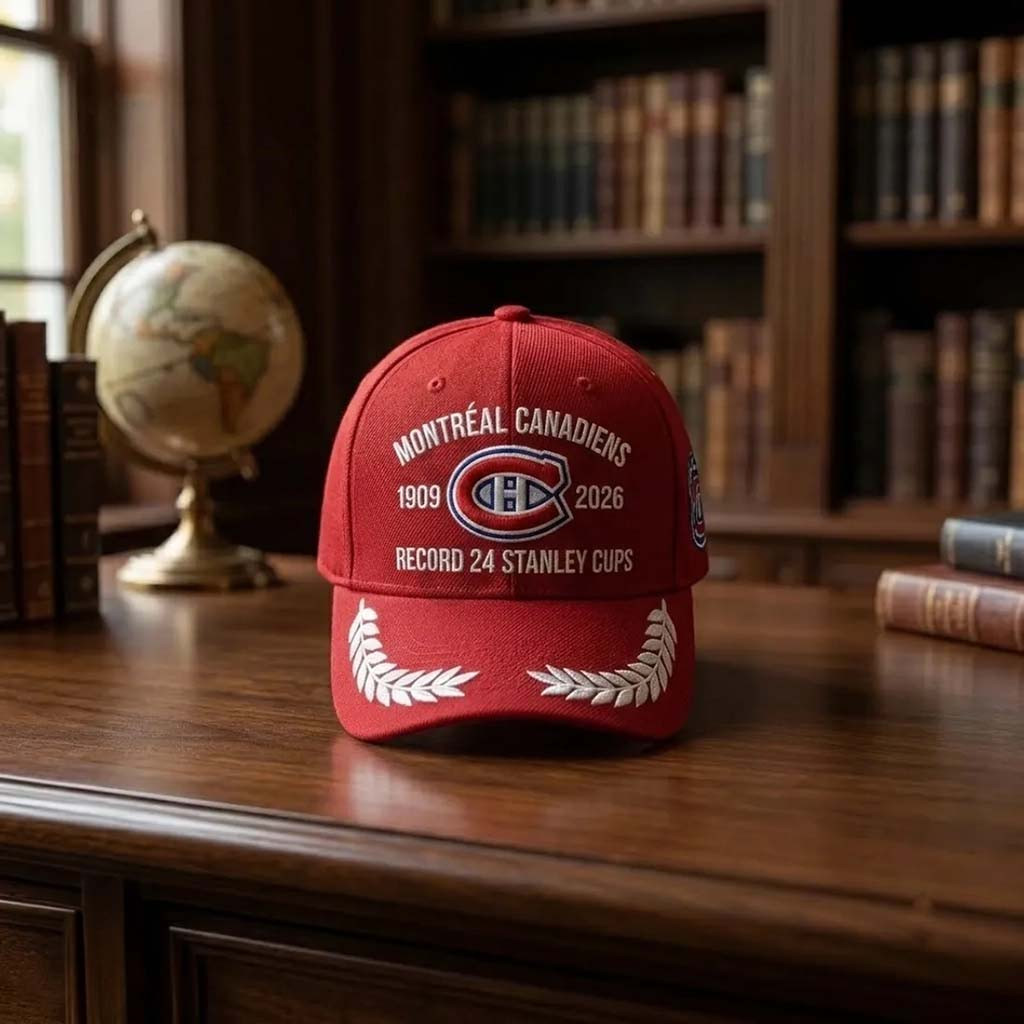 Montreal Canadiens Record 24 Stanley Cups Hat 2026 Montreal Canadiens Merch Gift For Hockey Fan - Kdjoy