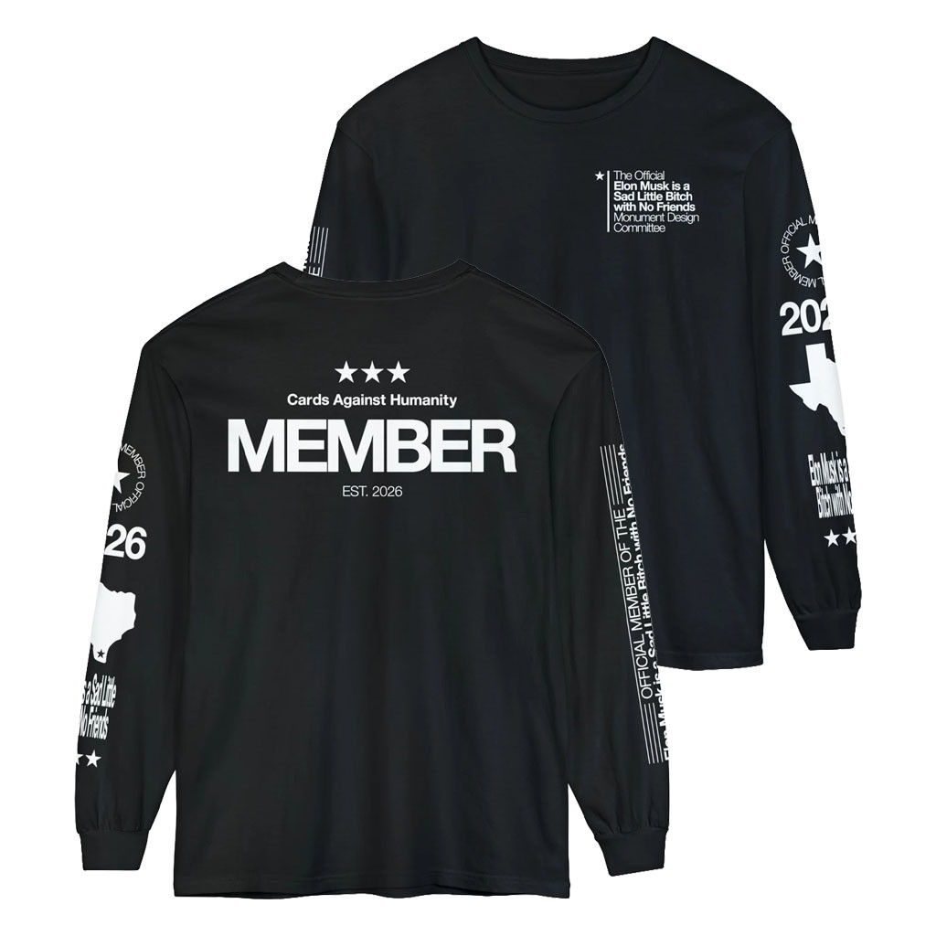 Monument Design Committee Merch 2026 Cards Against Humanity Member Long Sleeve Shirt Anti Elon - Kdjoy