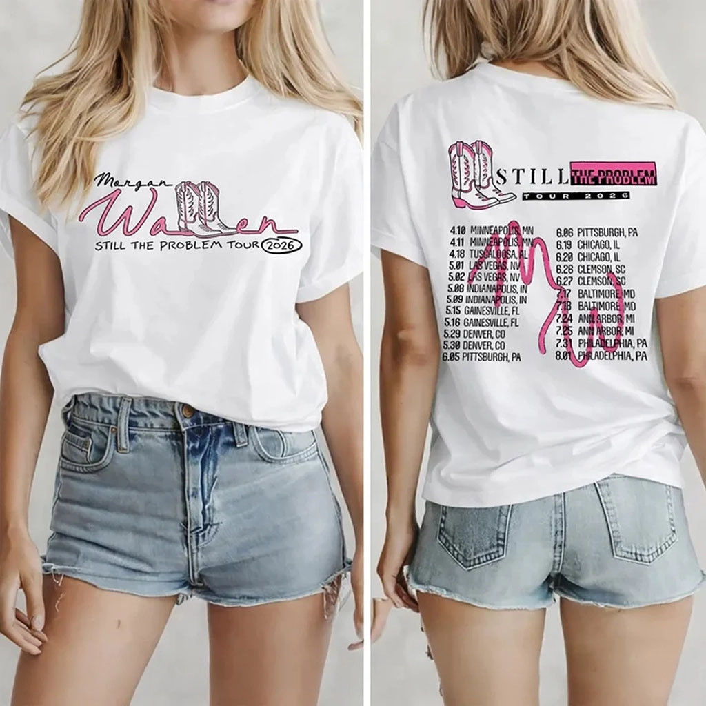 Morgan Wallen Still The Problem Tour 2026 Tour Dates T-Shirt MW Concert Merch Gift For Fangirl - Kdjoy Morgan Wallen Still The Problem Tour 2026 Tour Dates T-Shirt MW Concert Merch Gift For Fangirl - Kdjoy