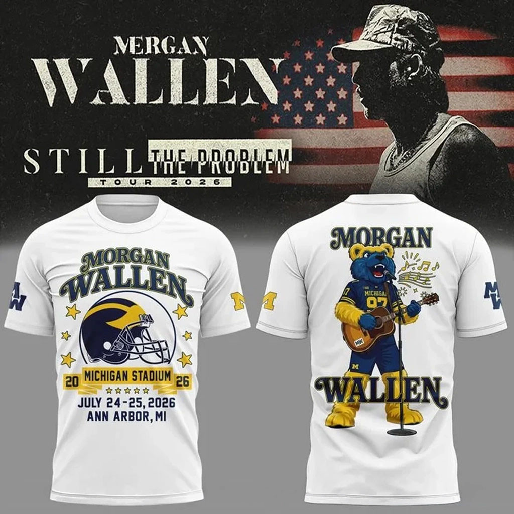 Morgan Wallen X Michigan Wolverines Football Still The Problem Tour 2026 Shirt Wolverines Merch - Kdjoy Morgan Wallen X Michigan Wolverines Football Still The Problem Tour 2026 Shirt Wolverines Merch - Kdjoy