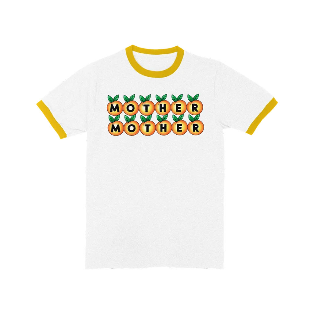 Mother Mother Merch 2026 Peach Logo Ringer T-Shirt Gift Ideas For Rock Band Fans - Kdjoy