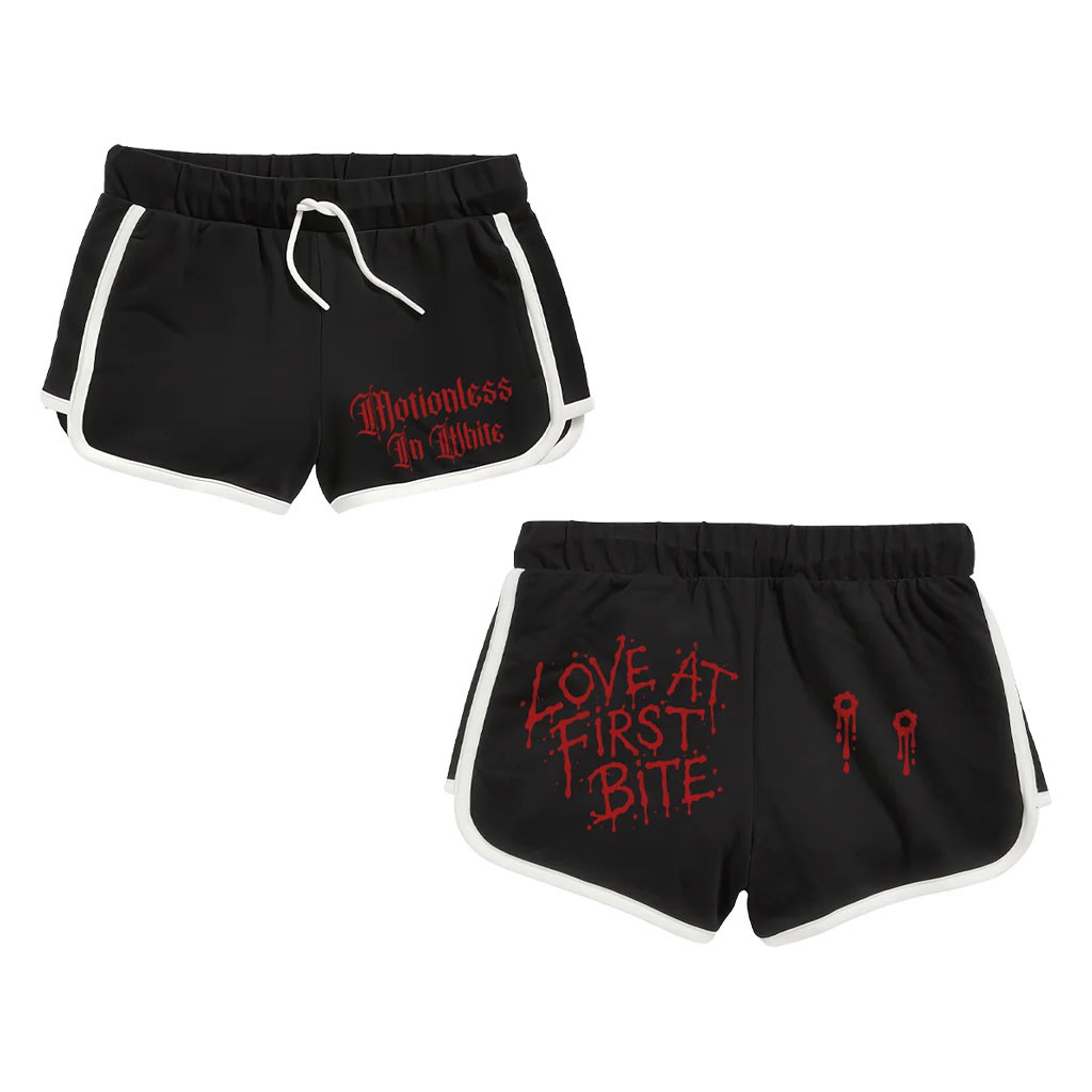 Motionless In White Merch 2026 Love At First Bite Shorts MIW Merch Present For Band Fans - Kdjoy