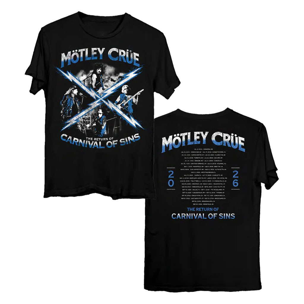 Motley Crue Merch 2026 The Return Of The Carnival Of Sins T-Shirt Motley Crue Tour Merch