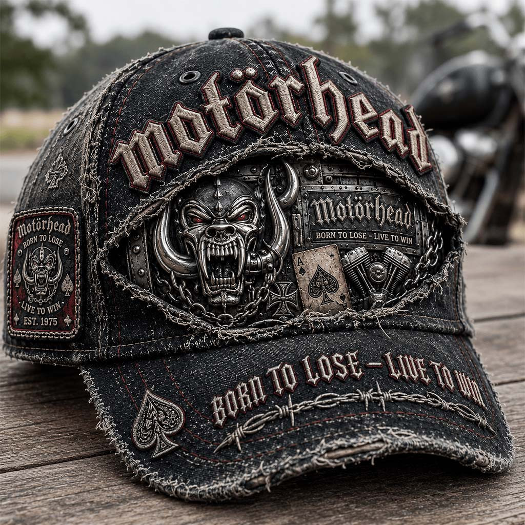 Motorhead Born To Lose Live To Win Hat Motorhead Merch Gift Ideas For Rock Band Fans - Kdjoy