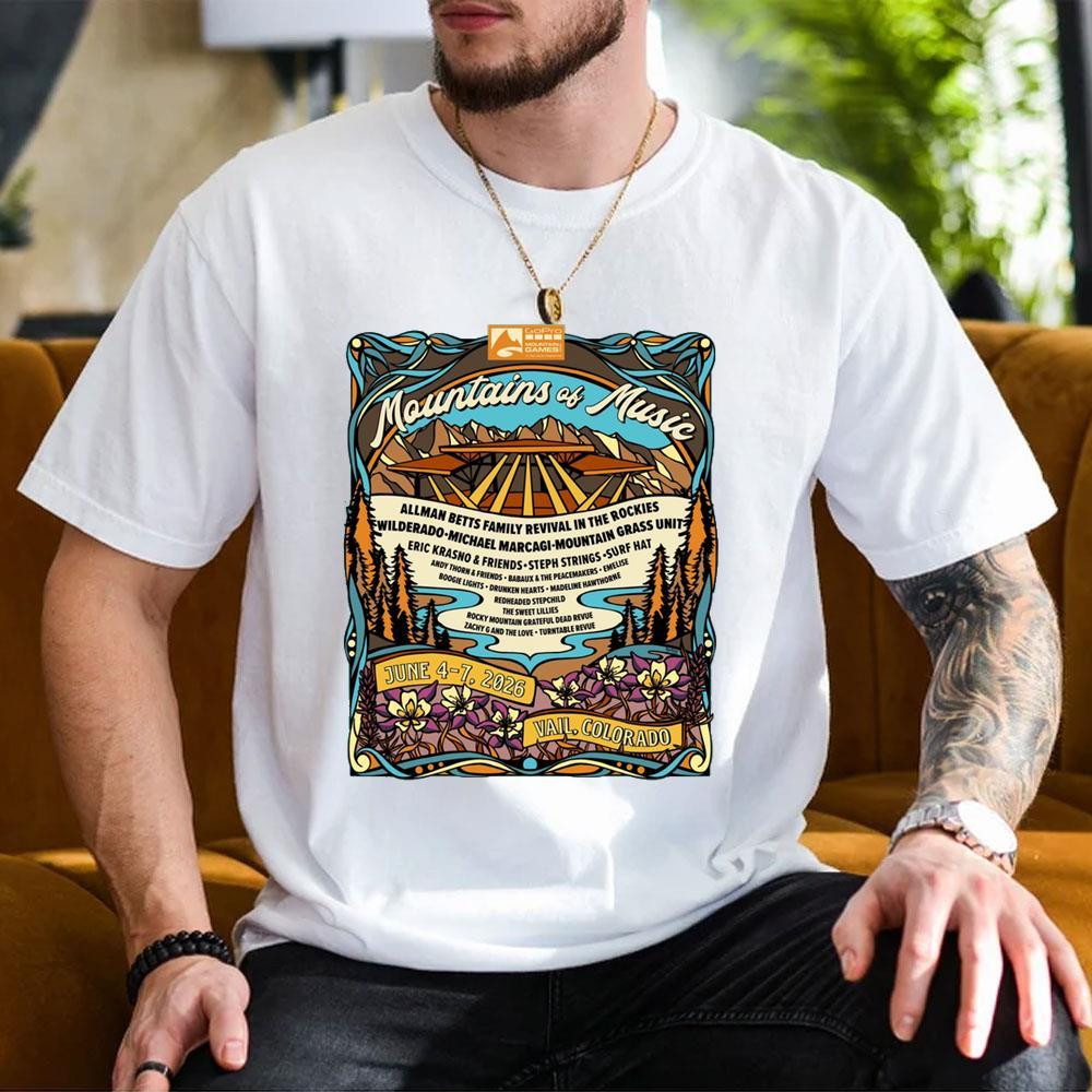 Mountains Of Music 2026 Shirt Birthday Gifts For Music Lovers - Kdjoy