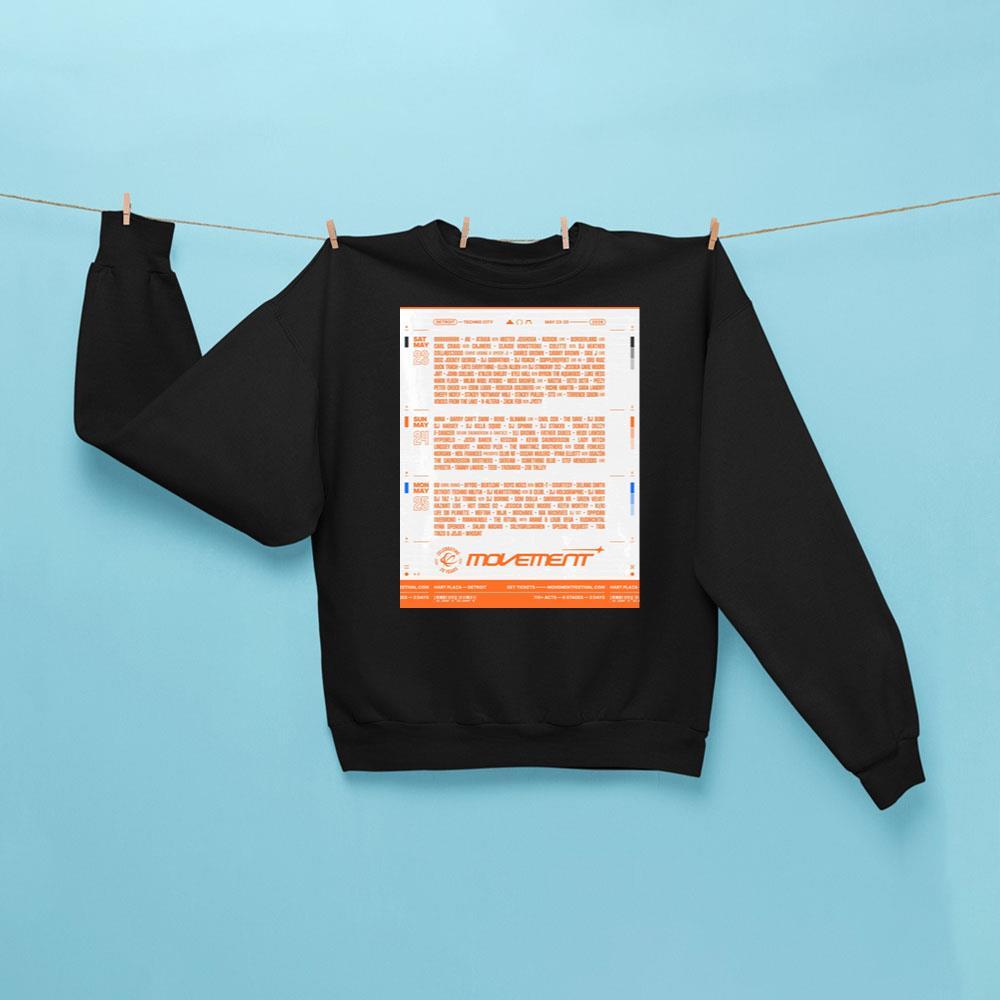 Movement Detroit 2026 Sweatshirt Black Movement Music Festival Merch Gifts For Fan - Kdjoy