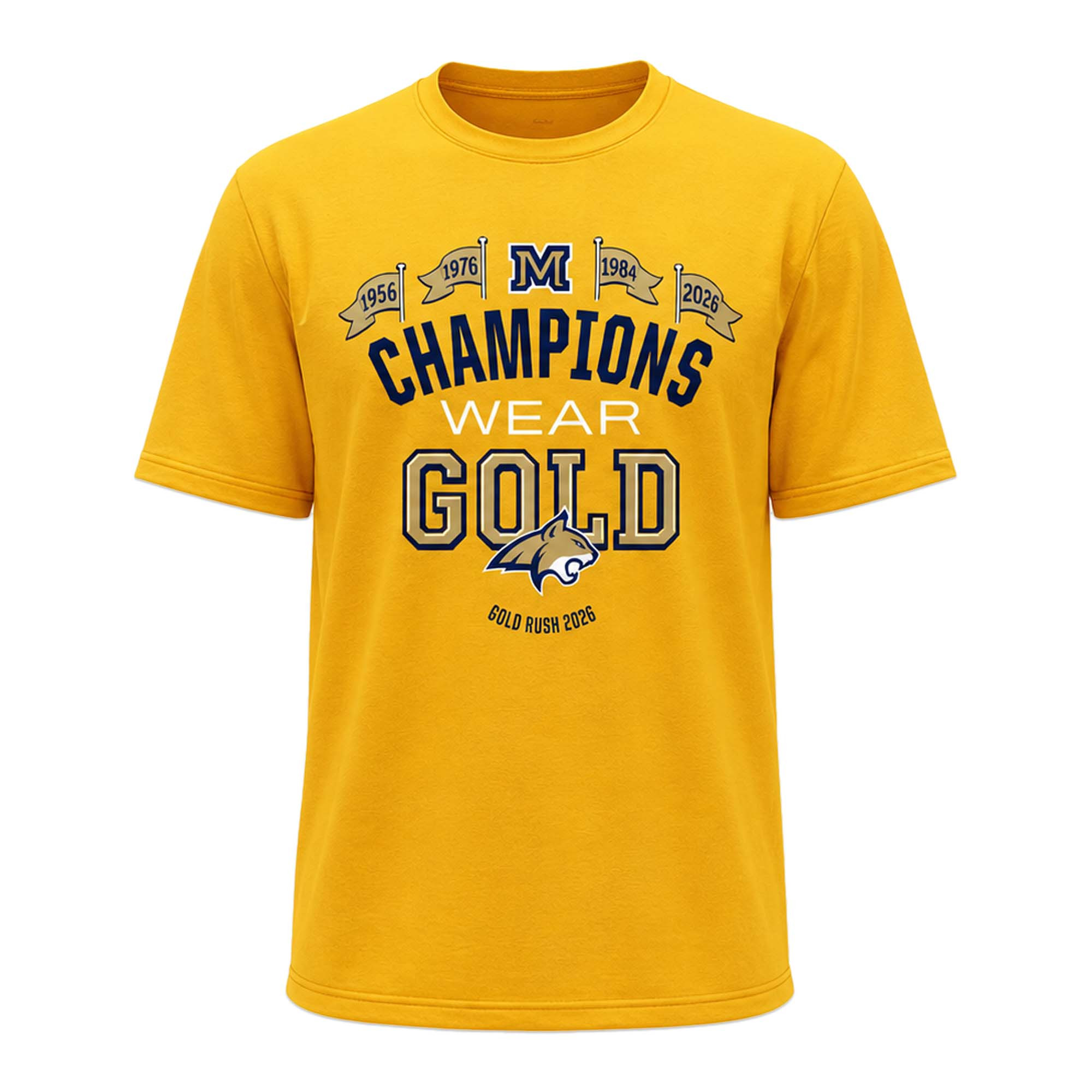 MSU Gold Rush 2026 Shirt Montana State Bobcats Merch Gifts For Football Fan - Kdjoy