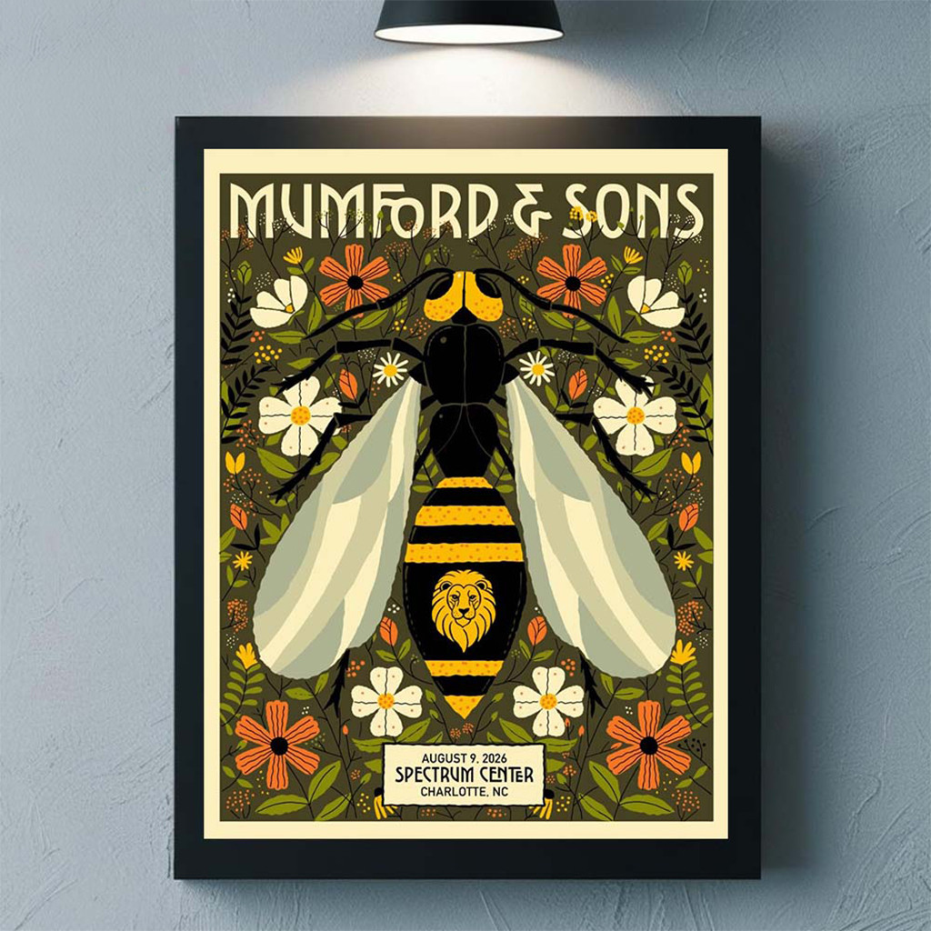 Mumford And Sons Charlotte NC 2026 Event Poster Mumford And Sons Merch Gifts For Rock Fan Mumford And Sons Charlotte NC 2026 Event Poster Mumford And Sons Merch Gifts For Rock Fan