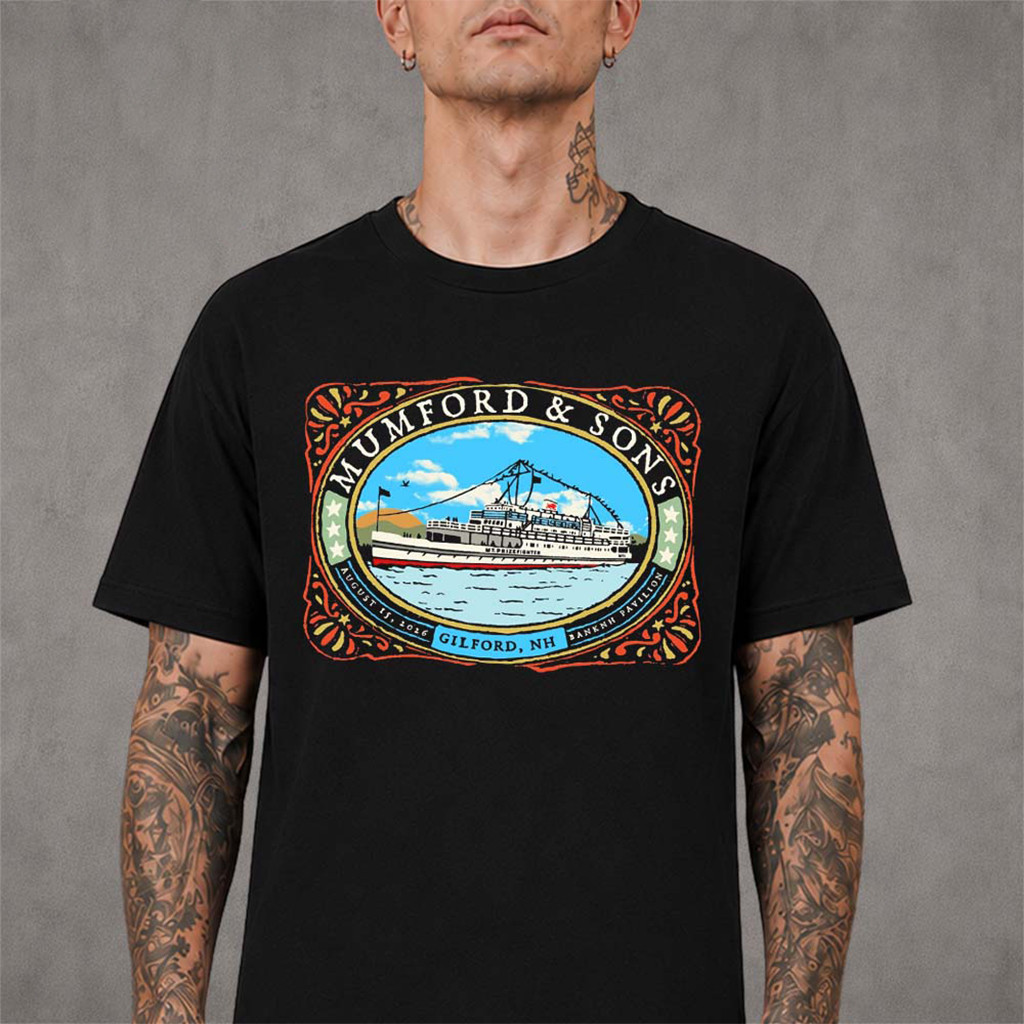 Mumford And Sons Gilford NH 2026 T-Shirt Mumford And Sons Merch Gifts For Rock Fan - Kdjoy Mumford And Sons Gilford NH 2026 T-Shirt Mumford And Sons Merch Gifts For Rock Fan - Kdjoy