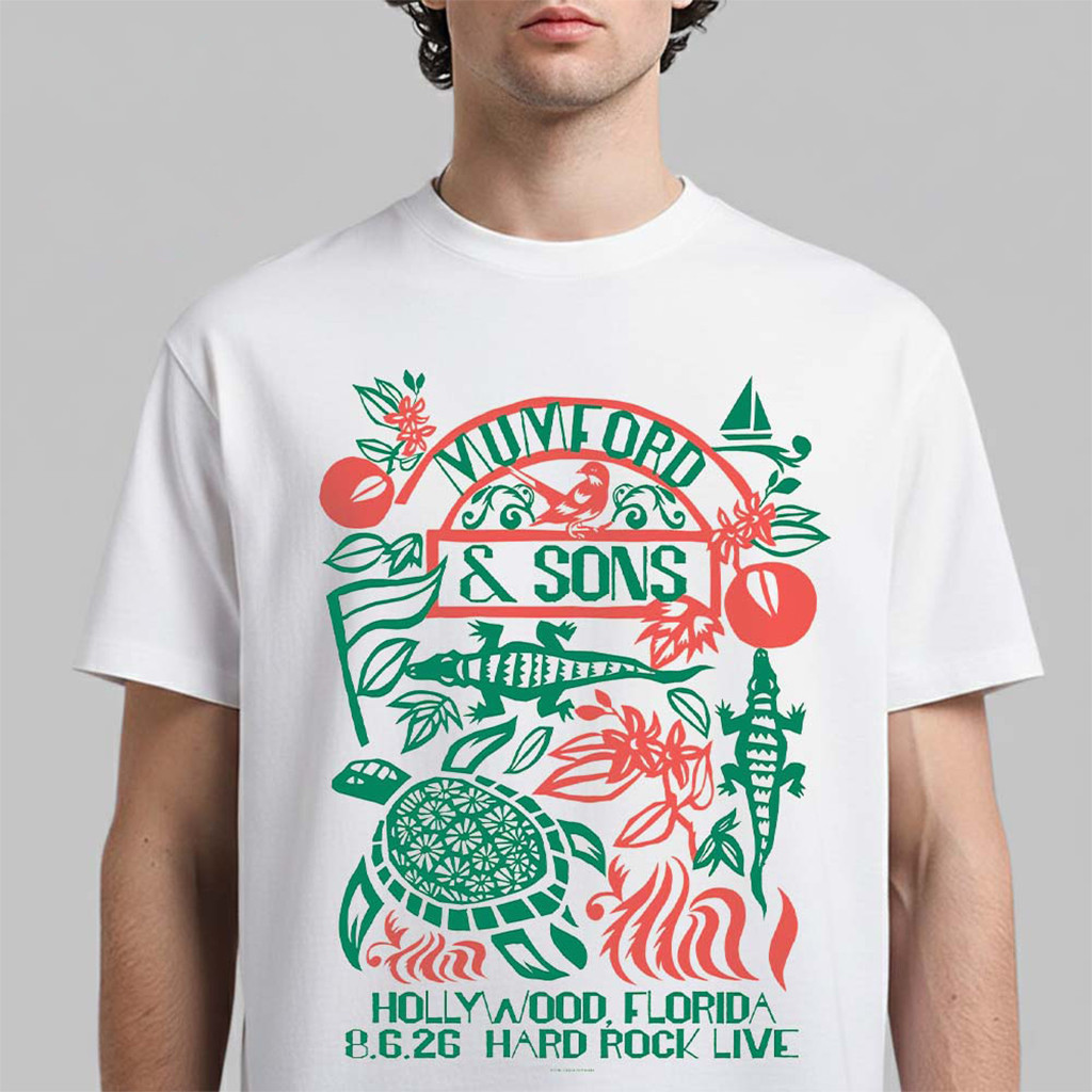 Mumford And Sons Hollywood Florida 2026 Event T-Shirt Mumford And Sons Merch Fans Gifts