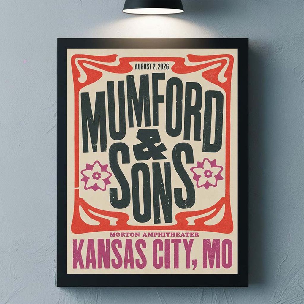 Mumford And Sons Kansas City MO 2026 Event Poster Mumford And Sons Merch Present Ideas - Kdjoy