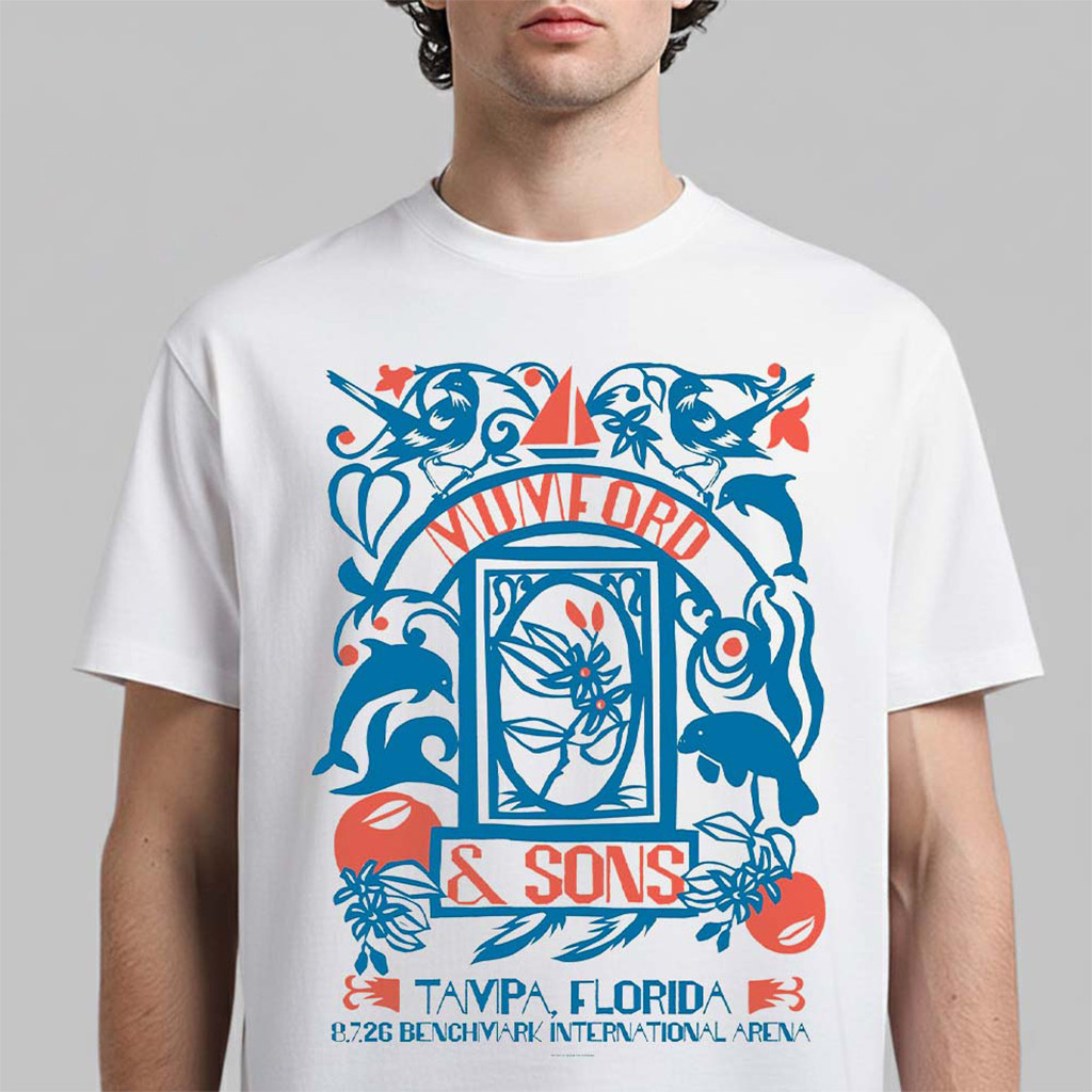 Mumford And Sons Merch Tampa Florida 2026 Event T-Shirt Gifts For Music Enthusiasts