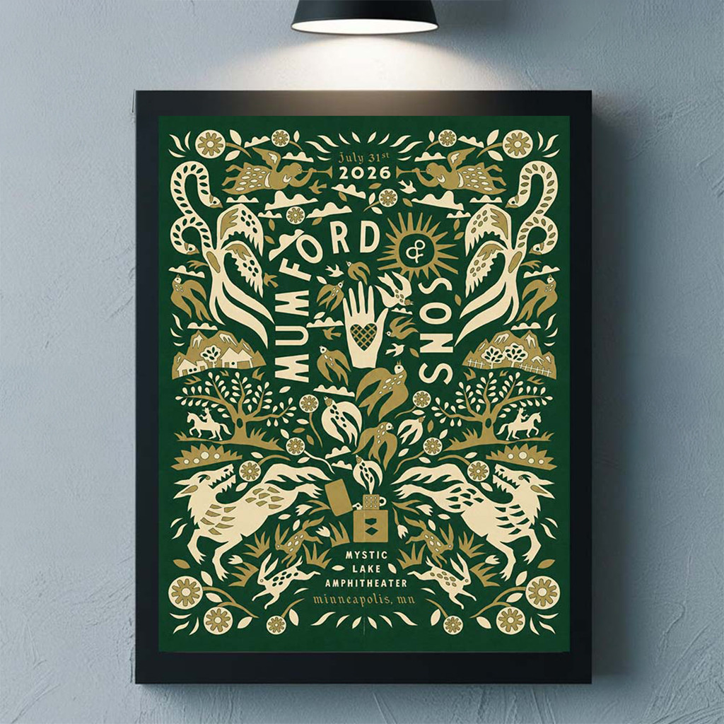 Mumford And Sons Minneapolis MN 2026 Poster Mumford And Sons Merch Rock Fan Gifts - Kdjoy