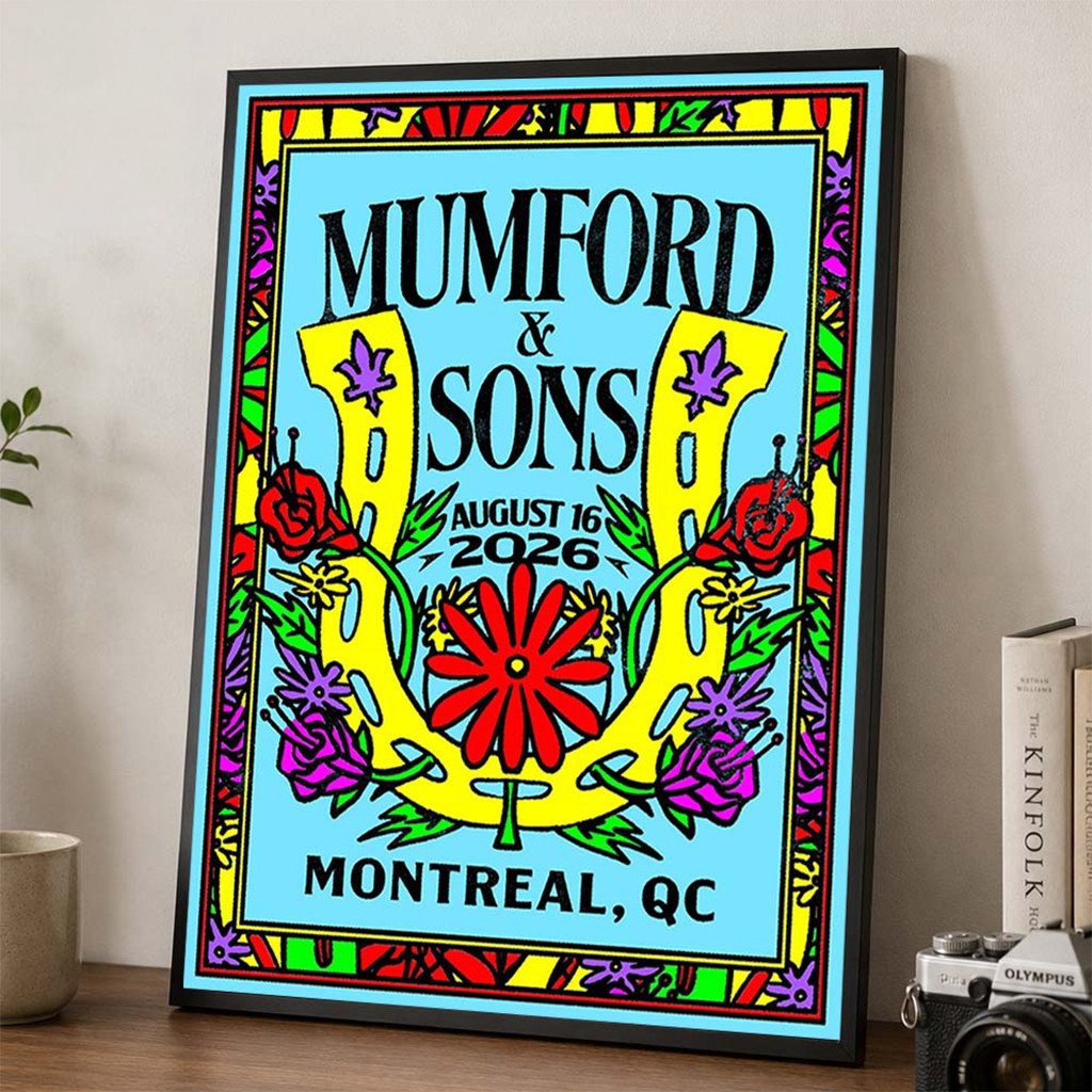 Mumford And Sons Montreal QC 2026 Event Poster Mumford And Sons Merch Gifts For Rock Lovers - Kdjoy
