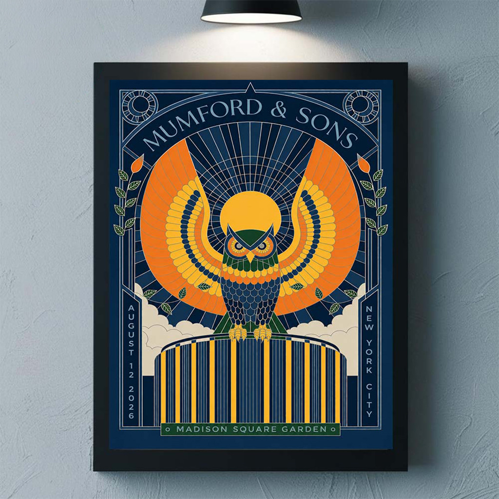 Mumford And Sons New York City 2026 Night 2 Event Poster Mumford And Sons Merchandise - Kdjoy